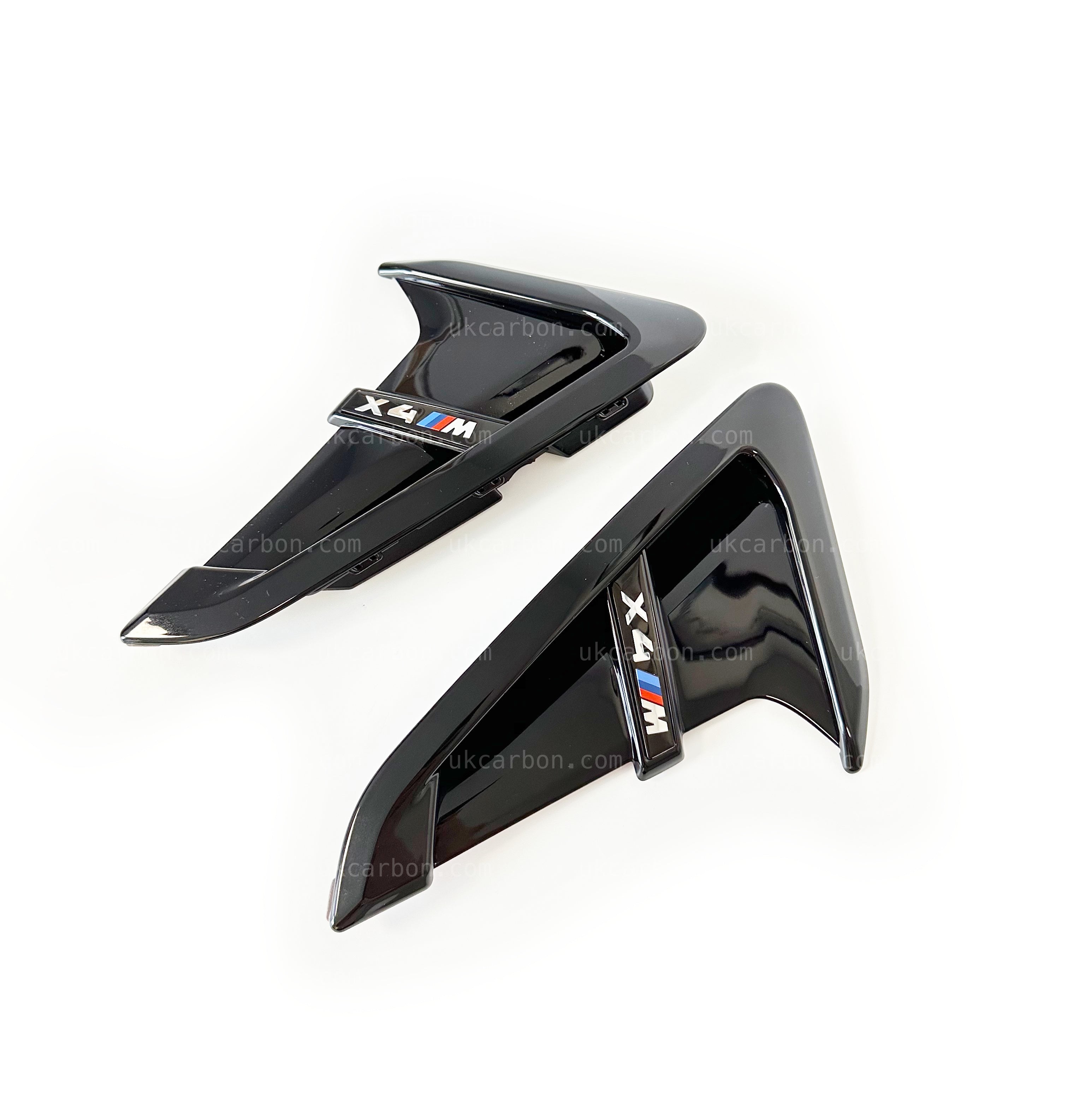 BMW X4 X4M Gloss Black Fender Vents Upgrade Cover Replacement G02 by UKCarbon