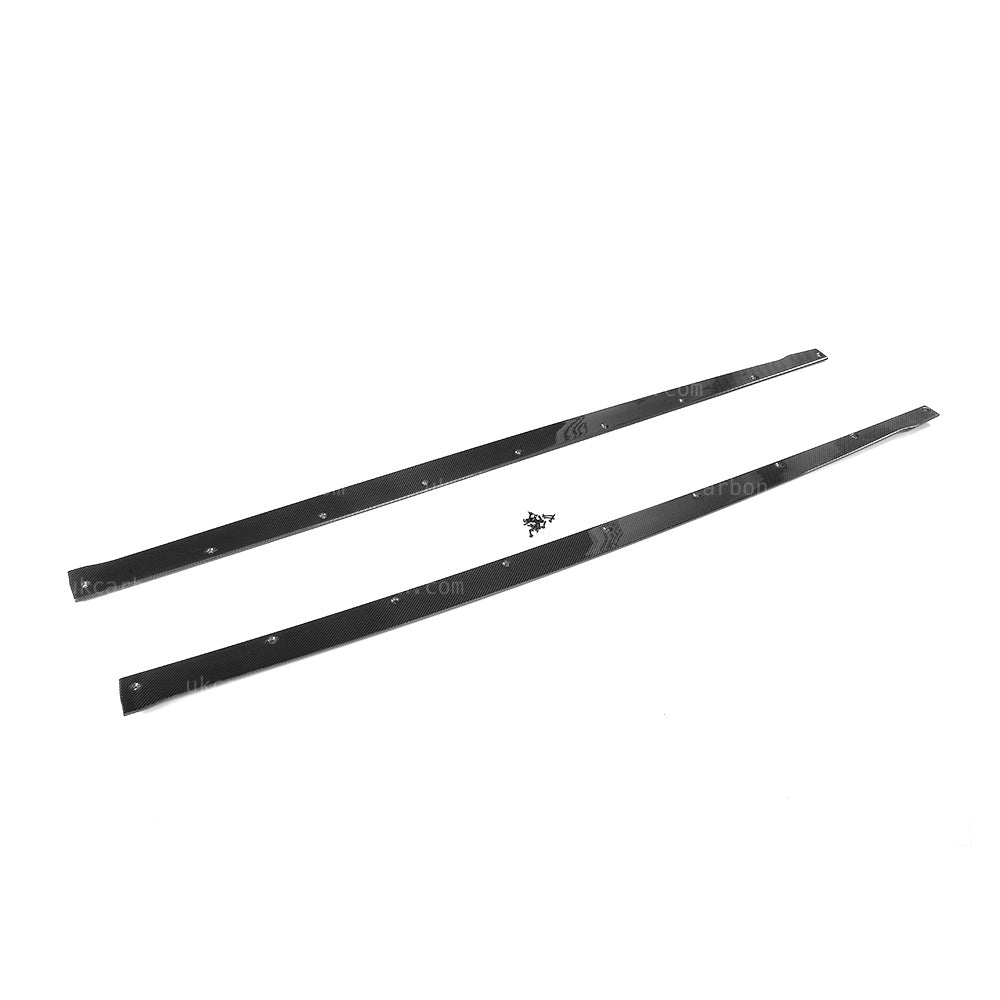 Alfa Romeo Giulia Real Carbon Fibre Side Skirt Kit Flat OEM Style