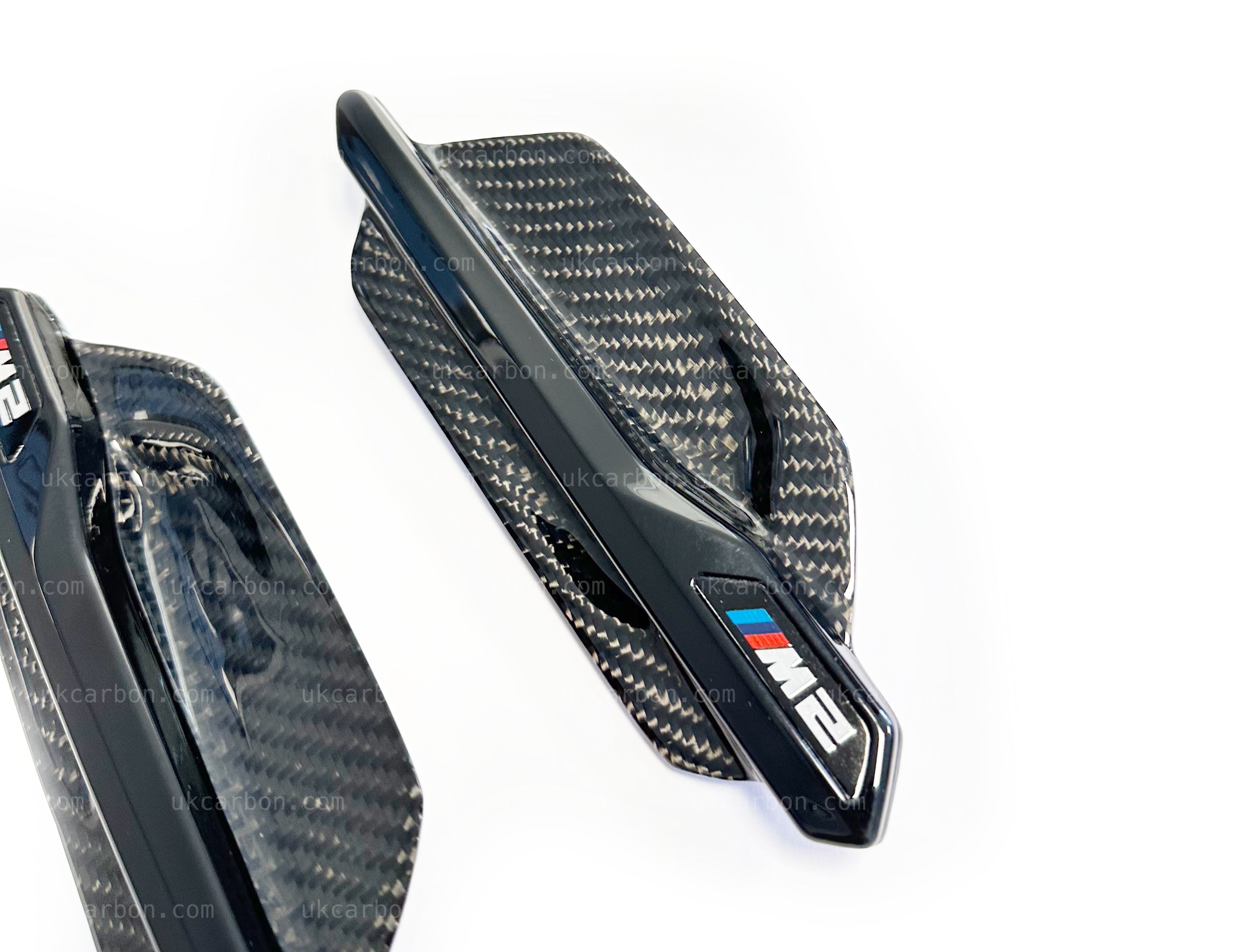 BMW M2 Carbon Fender Vents Grille Cover Trim Replacement Fibre F87 by UKCarbon