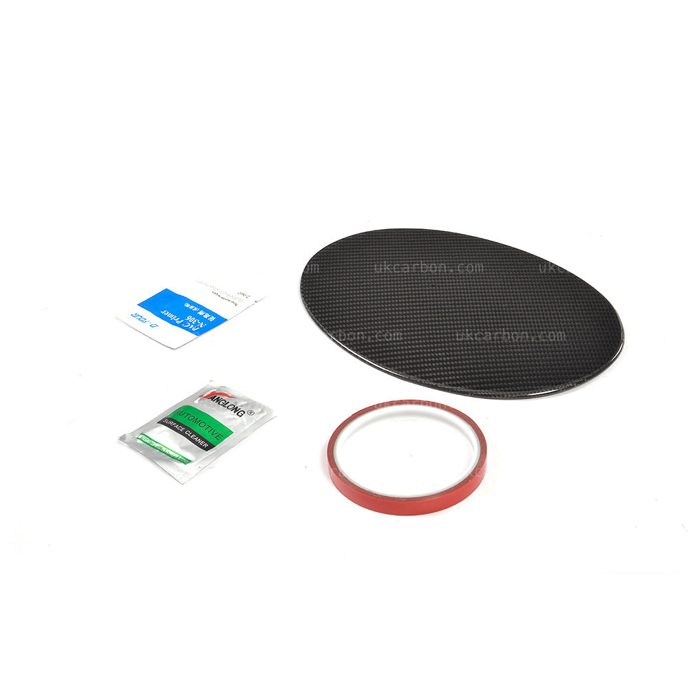 Alfa Romeo Giulia Carbon Fuel Tank Cover Cap Stick On Insert by UKCarbon