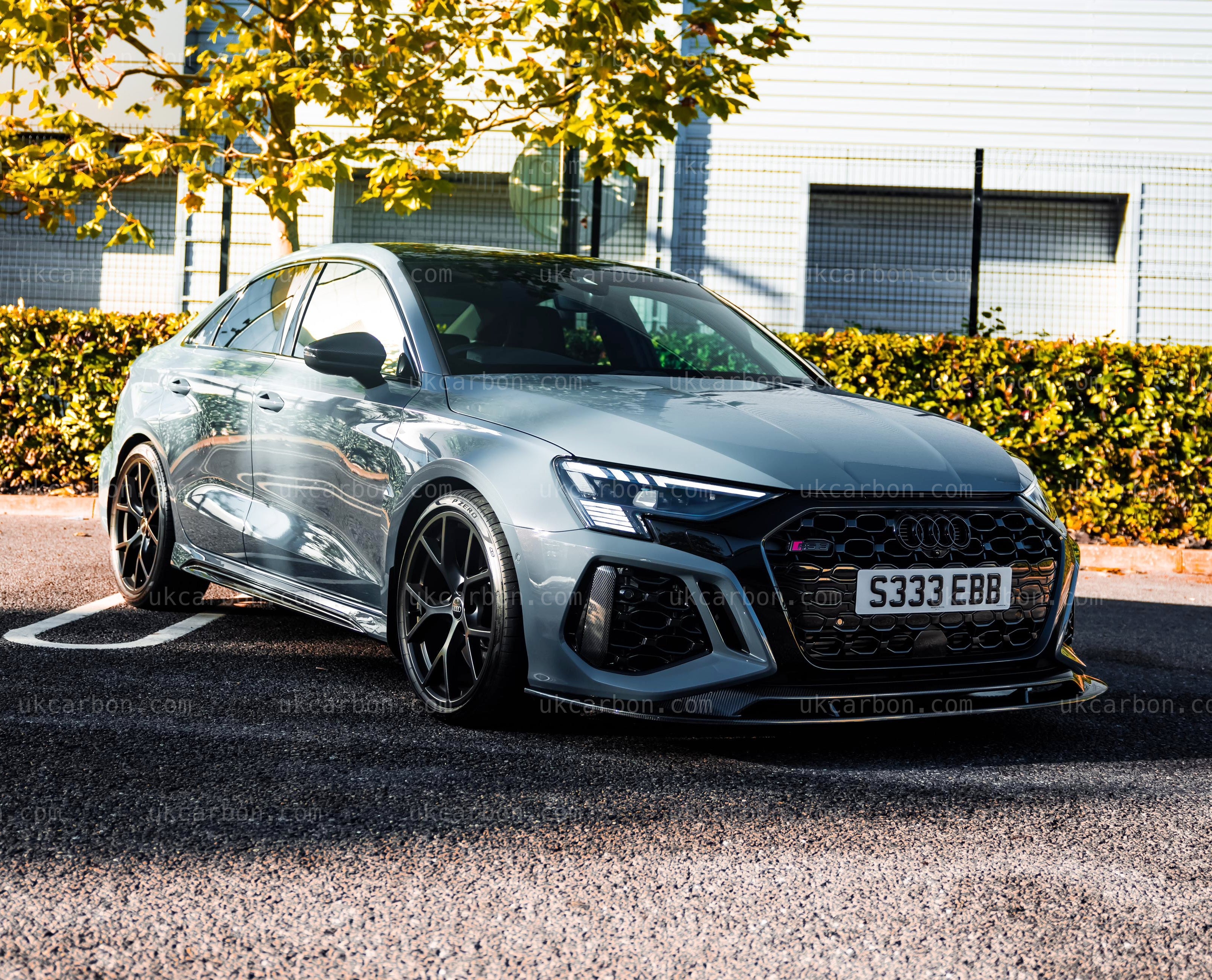 Audi RS3 Splitter Carbon Saloon Fibre Pre-Preg Rear Bumper Kit 8Y by UKCarbon
