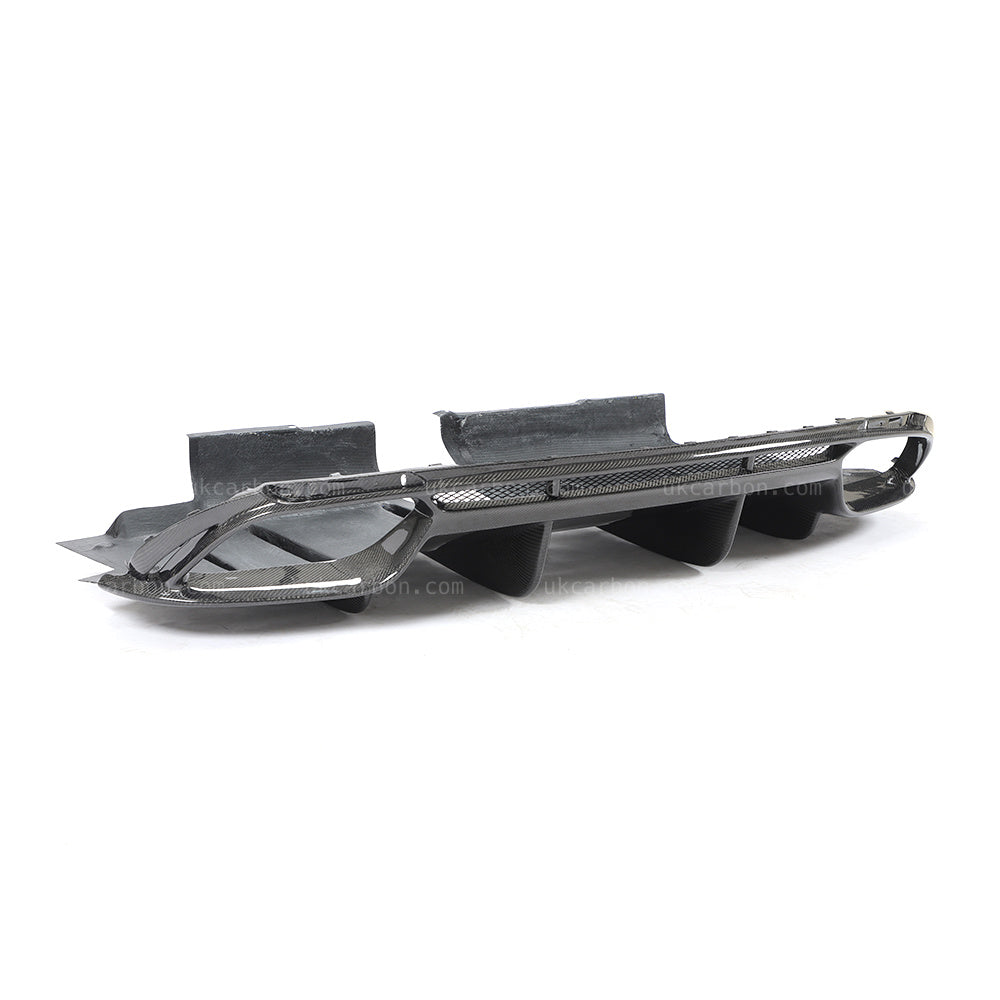 Alfa Romeo Giulia Diffuser Carbon Fibre Qaudrifolio Style Kit by UKCarbon