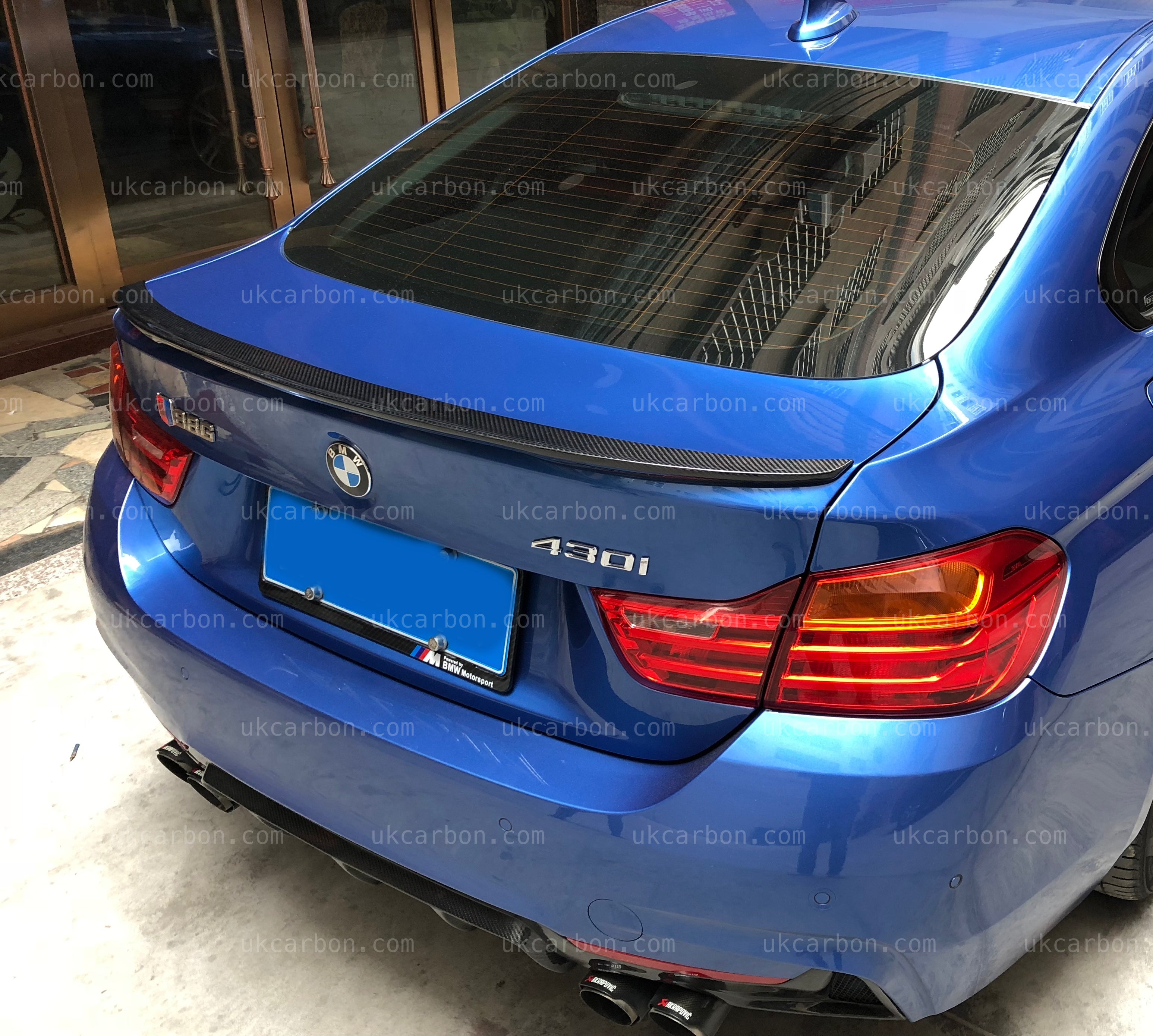 BMW 4 Series Spoiler Carbon Fibre Gran Coupe M Performance F36 Boot by UKCarbon