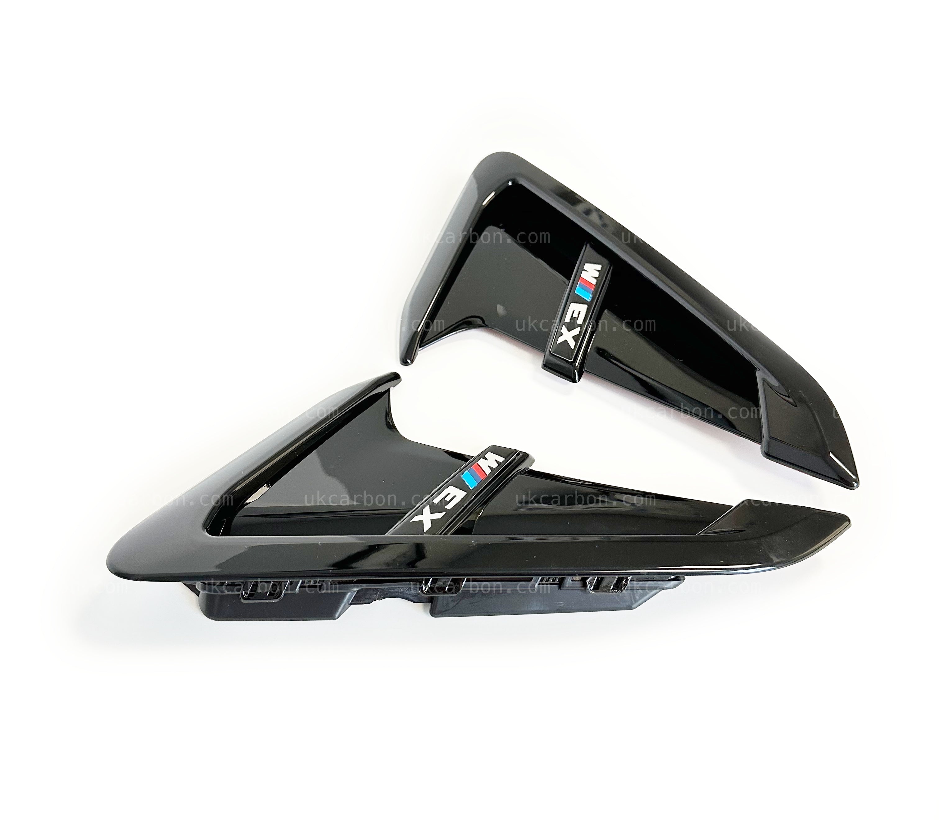 BMW X3 X3M Gloss Black Fender Vents Upgrade Cover Replacement G01 by UKCarbon