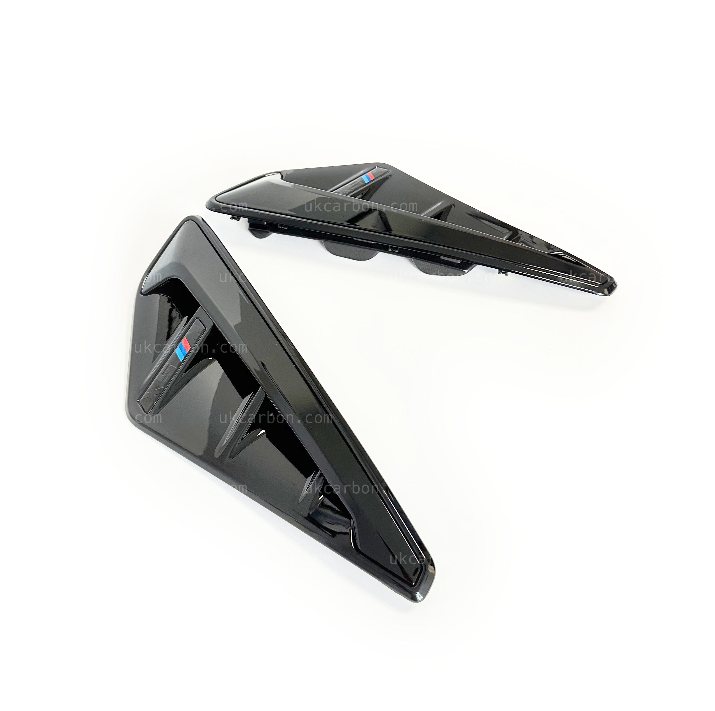 BMW X5 X5M Gloss Black Fender Vents Upgrade Cover Replacement G05 by UKCarbon