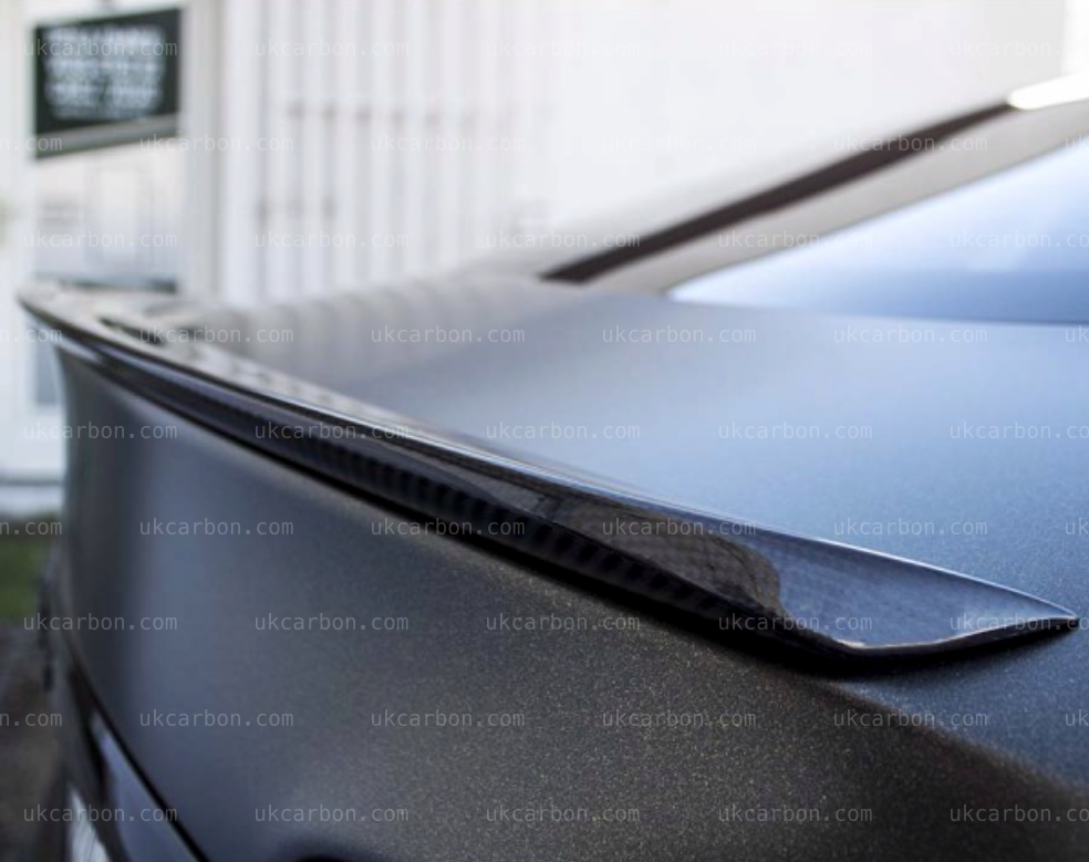 Tesla Model S Spoiler Gloss Carbon Fibre Boot Lip Performance Style by UKCarbon