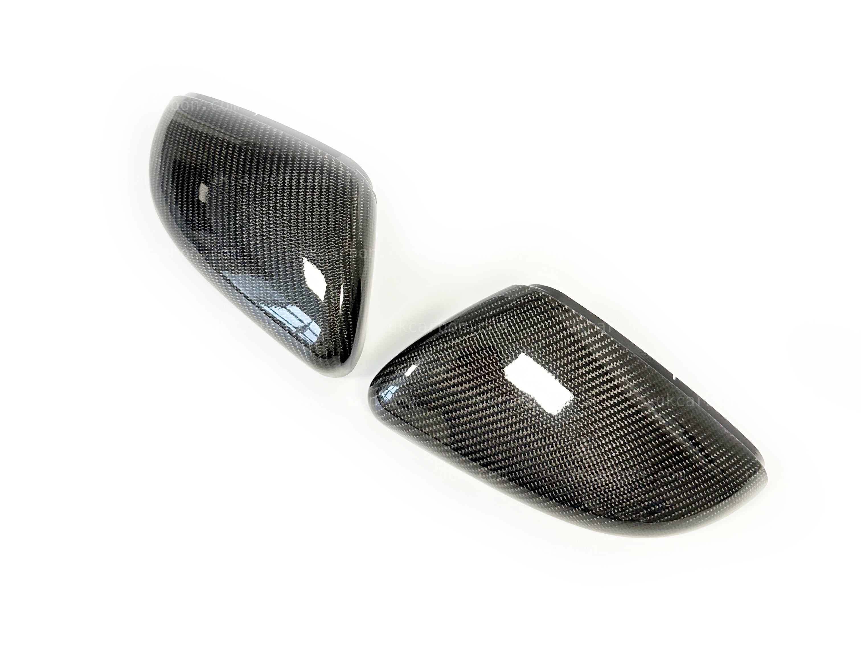 Volkswagen VW Golf GTi R MK6 Carbon Wing Mirror Cover Replacements by UKCarbon