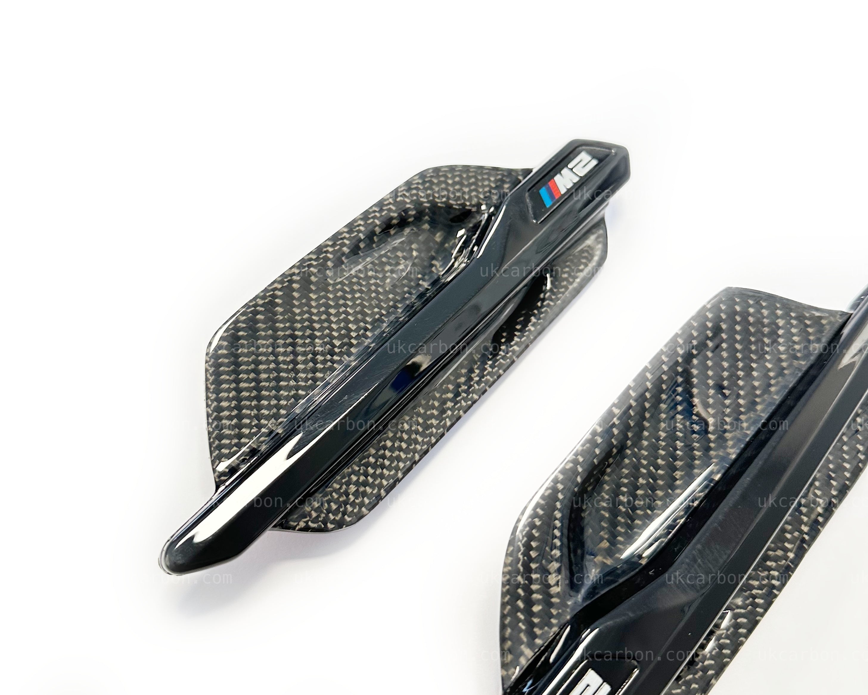 BMW M2 Carbon Fender Vents Grille Cover Trim Replacement Fibre F87 by UKCarbon