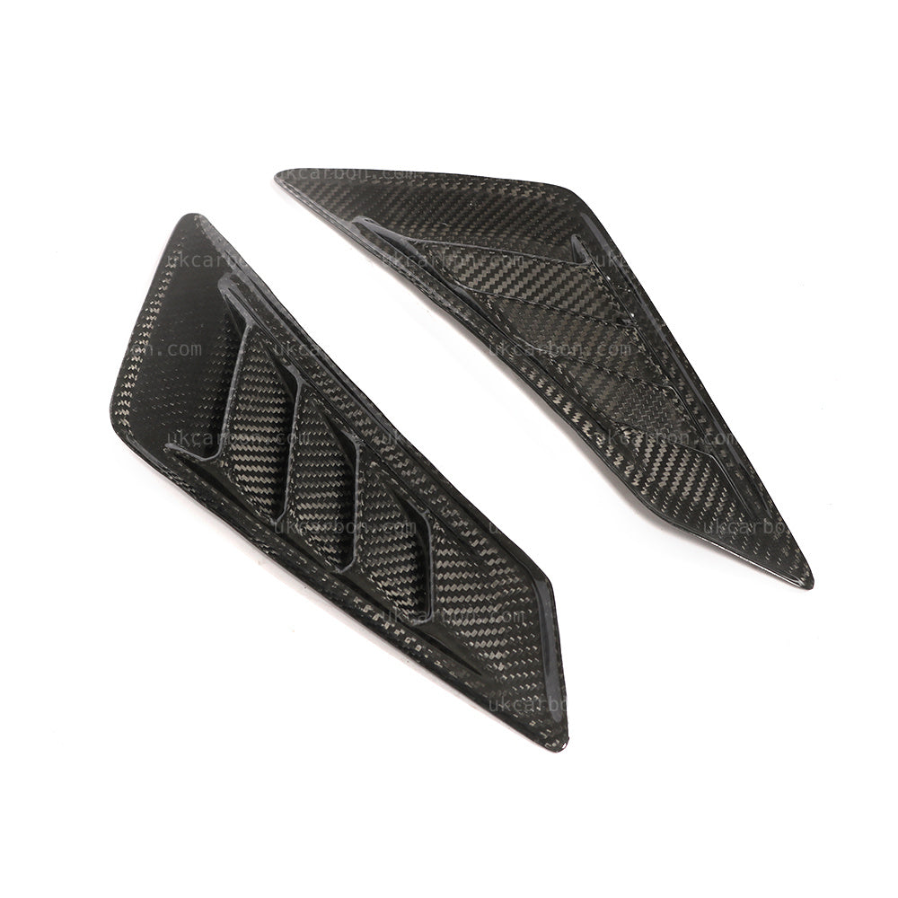 HONDA CIVIC TYPE R Carbon Fibre Fender Vents Grille Cover Trim FK2 by UKCarbon
