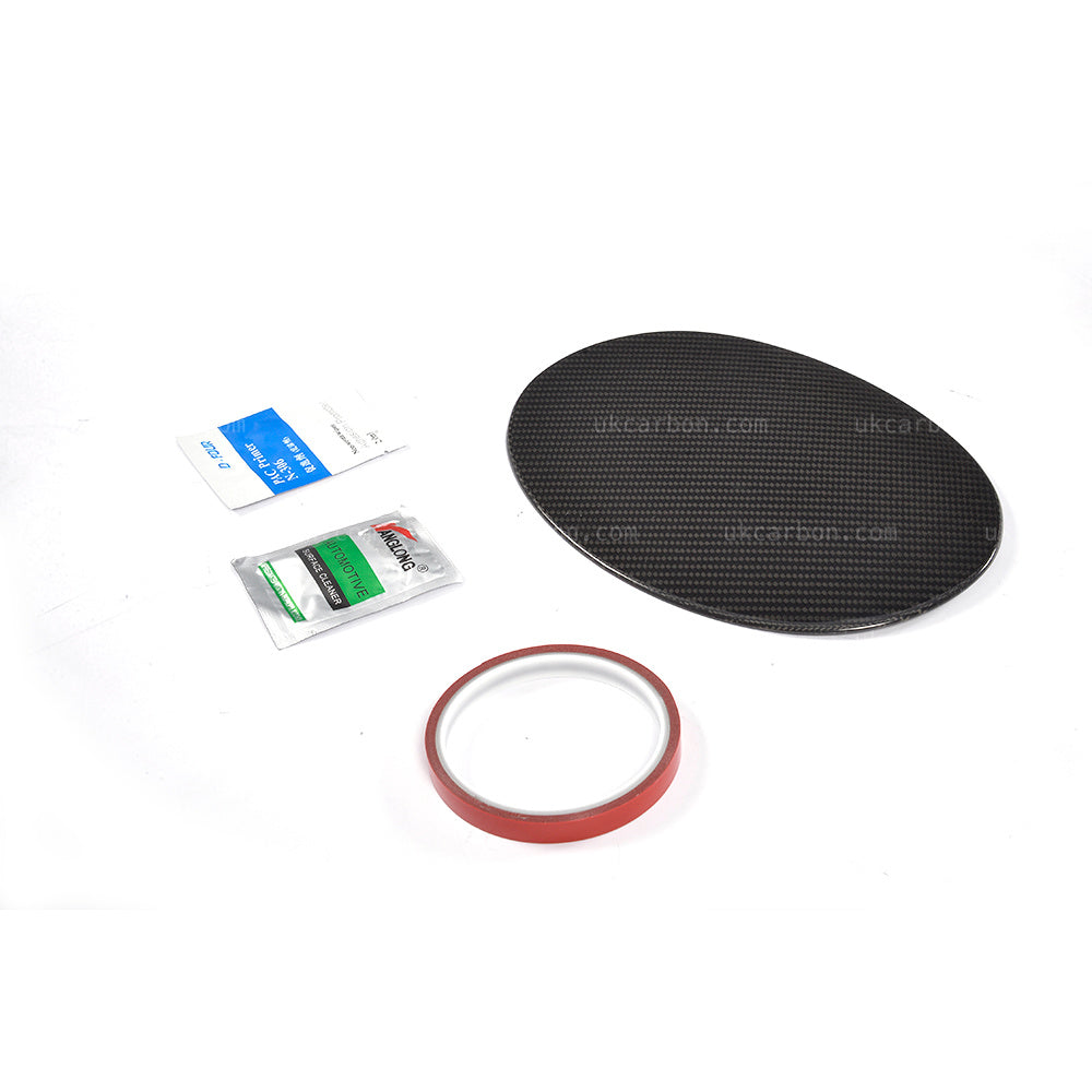 Alfa Romeo Giulia Carbon Fuel Tank Cover Cap Stick On Insert by UKCarbon