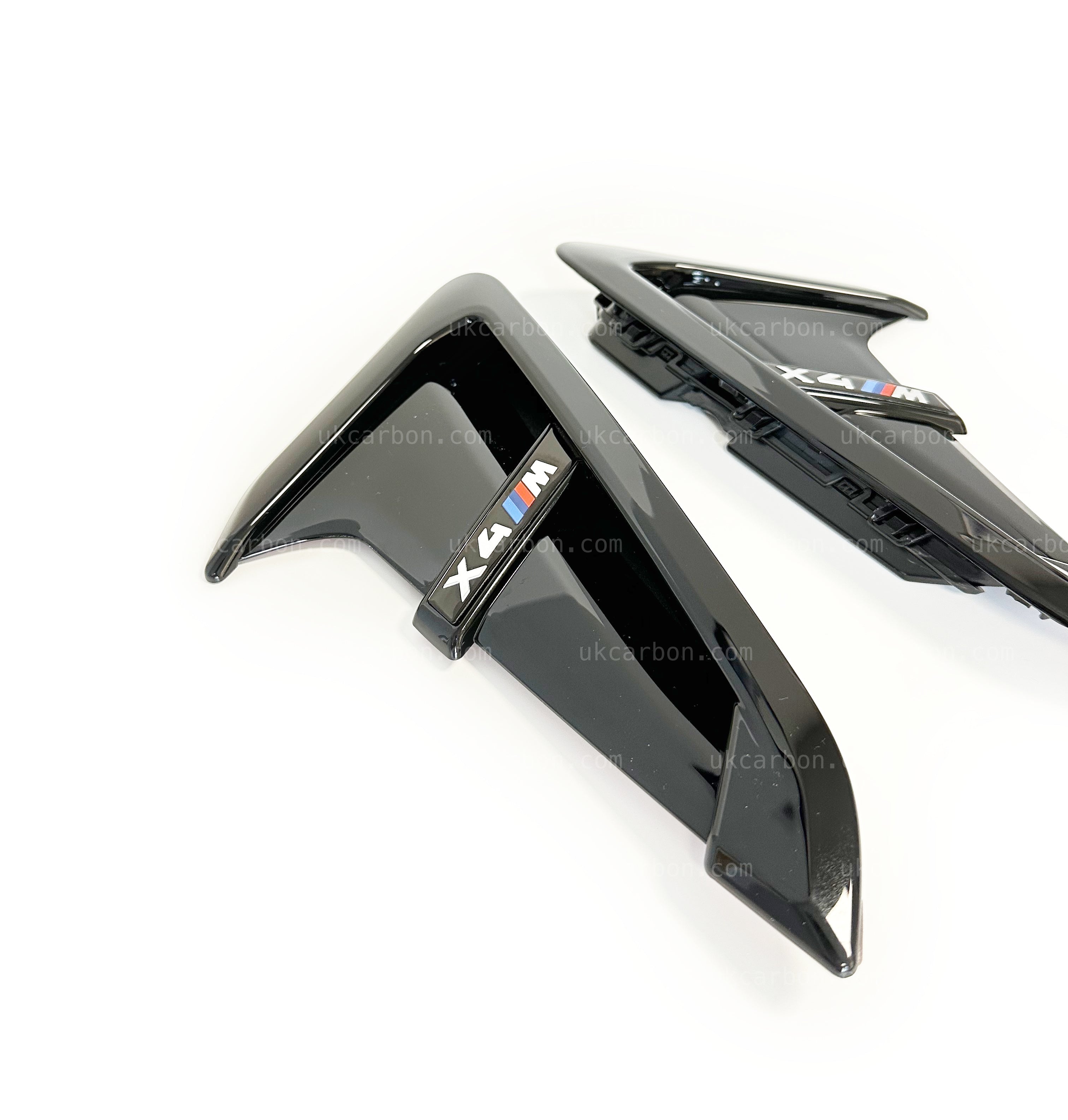BMW X4 X4M Gloss Black Fender Vents Upgrade Cover Replacement G02 by UKCarbon