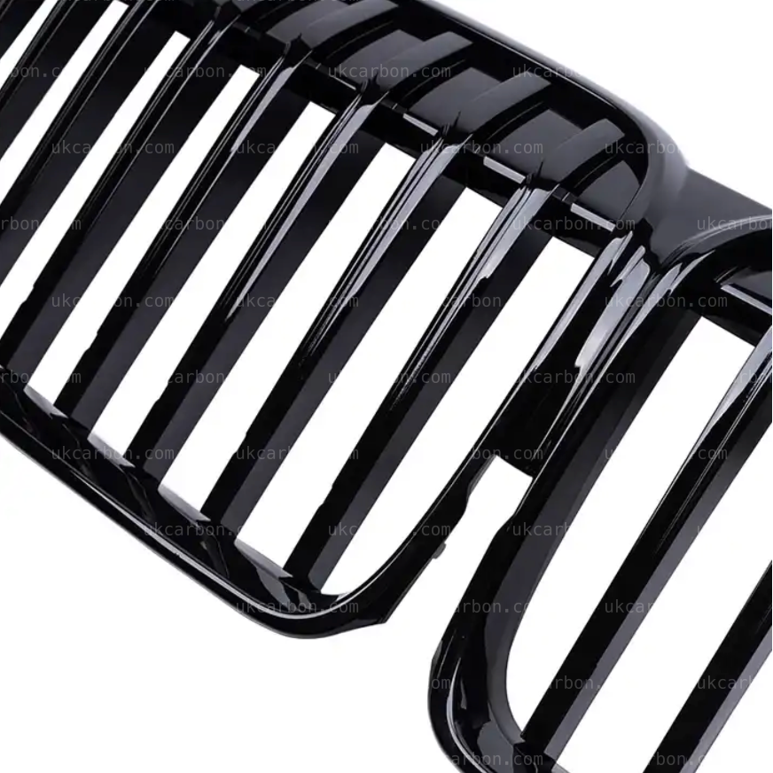 BMW 7 Series G11 LCI Gloss Black Kidney Grille Twin Slat by UKCarbon