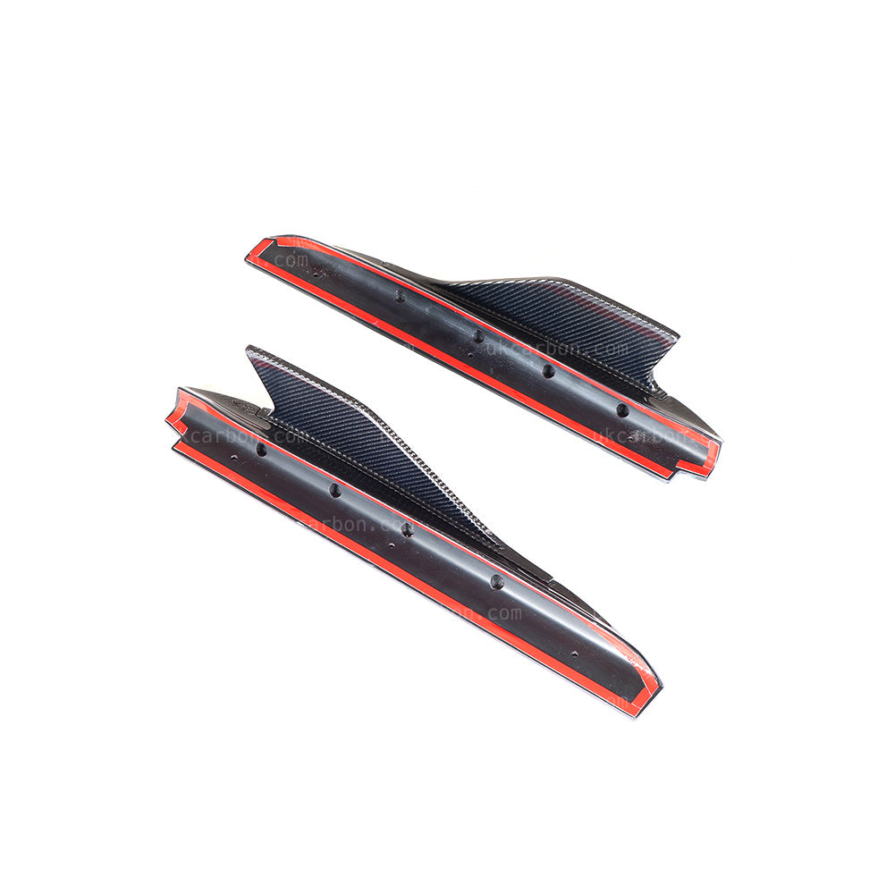 Audi R8 V8 V10 Plus Carbon Fibre Side Skirt Fins Splitter Body Kit by UKCarbon