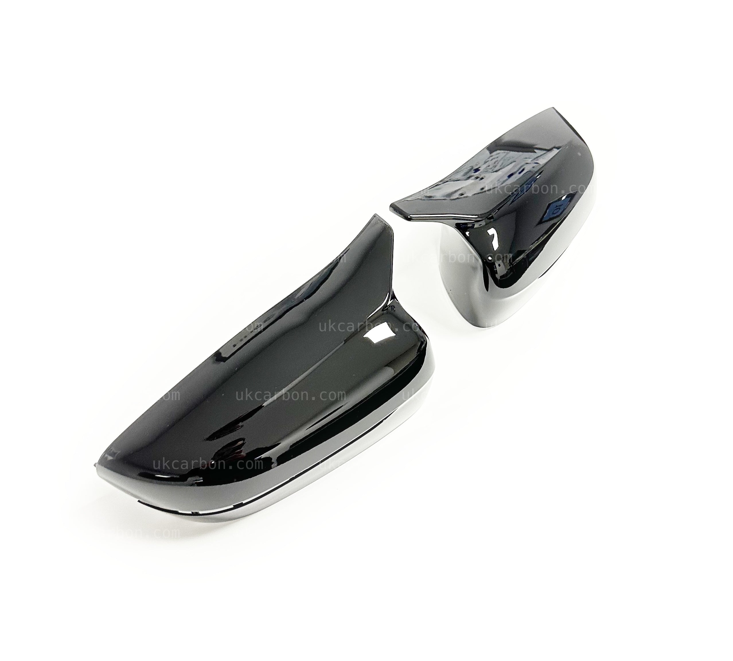 BMW 5 Series Gloss Black M Style Wing Mirror Cover Replacements G32 by UKCarbon