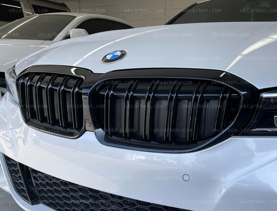 BMW 3 Series G20 G21 Gloss Black Front Kidney Grille M Performance by UKCarbon