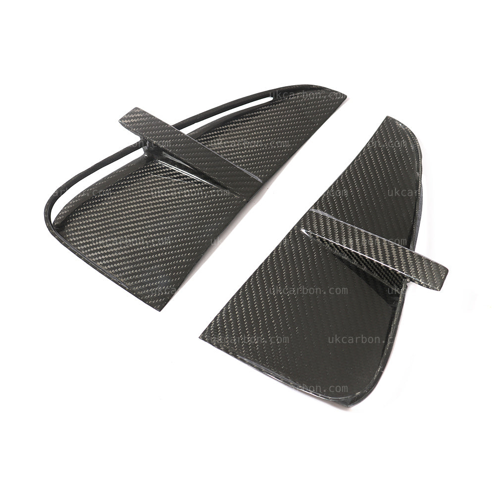UKCARBON Carbon Fibre Fender Vents Grille Cover Trim Replacement For BMW X5 F15