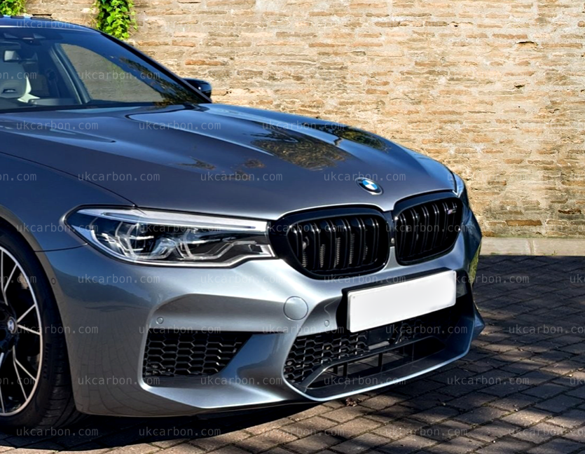 BMW M5 5 Series G30 F90 Gloss Black Kidney Grille Twin Slat by UKCarbon