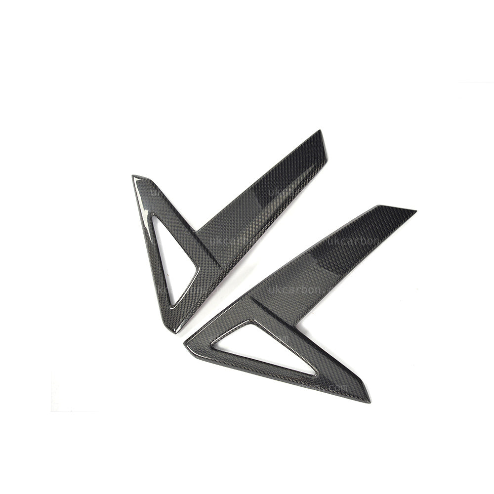 Tesla Model S Carbon Fender Fibre Trim Insert Vents Kit P85D P100D by UKCarbon
