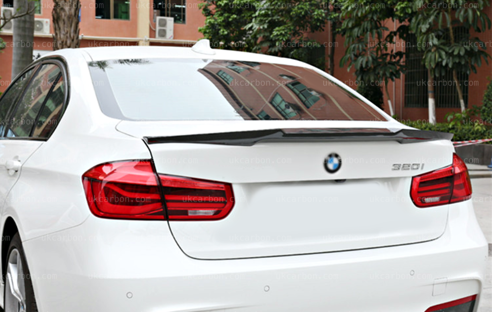 BMW 3 Series Spoiler Carbon M Performance Boot Lid M3 Style F30 by UKCarbon