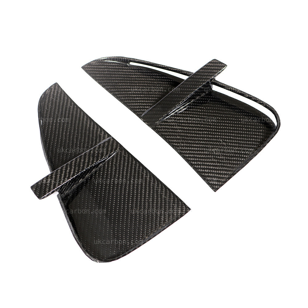 UKCARBON Carbon Fibre Fender Vents Grille Cover Trim Replacement For BMW X5 F15