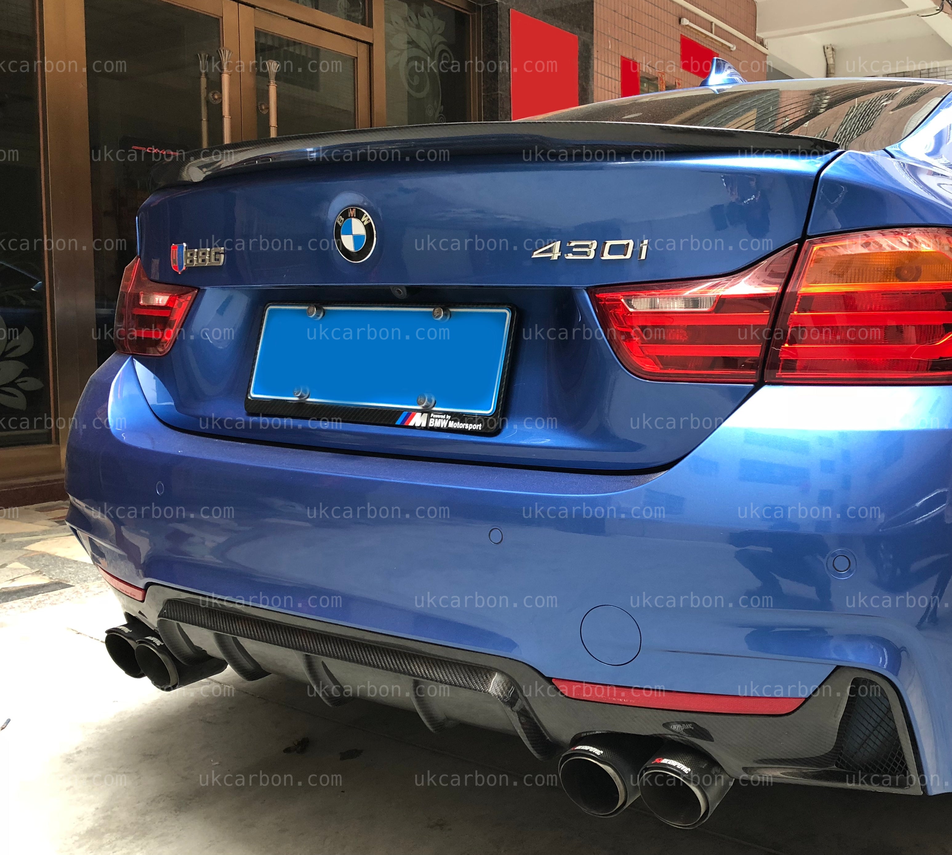 BMW 4 Series Spoiler Carbon Fibre Gran Coupe M Performance F36 Boot by UKCarbon