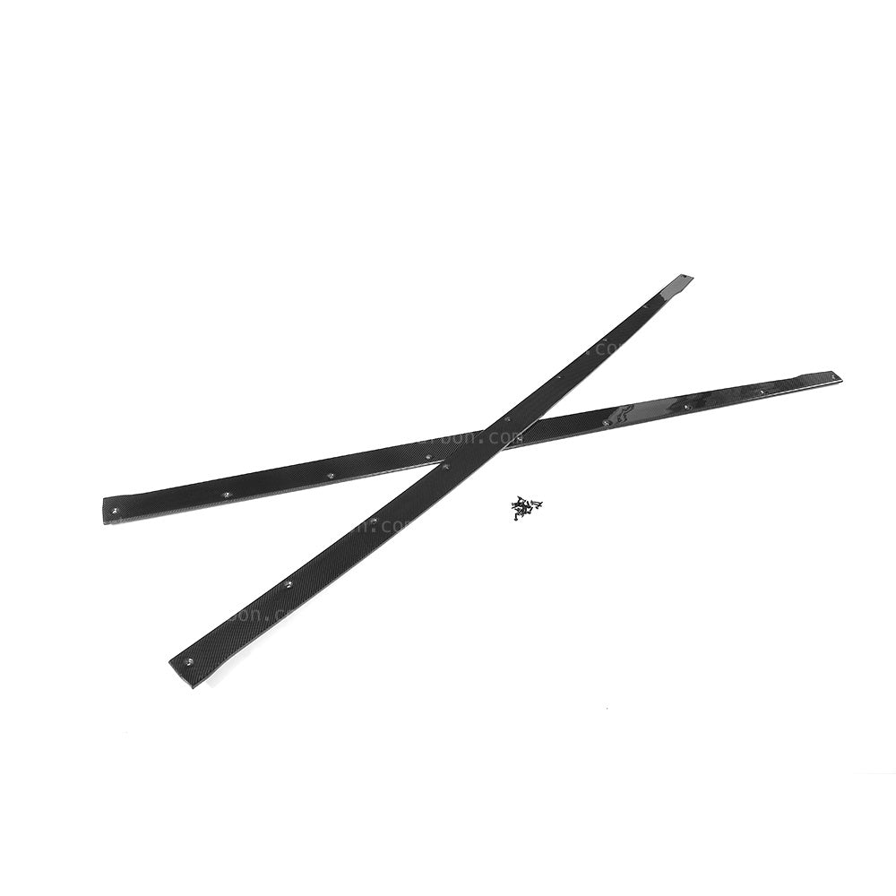 Alfa Romeo Giulia Real Carbon Fibre Side Skirt Kit Flat OEM Style