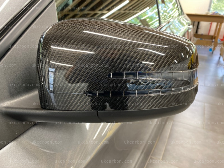 Mercedes Benz A CLA GLA C E S CLS Class Carbon Fibre Mirror Cover by UKCarbon