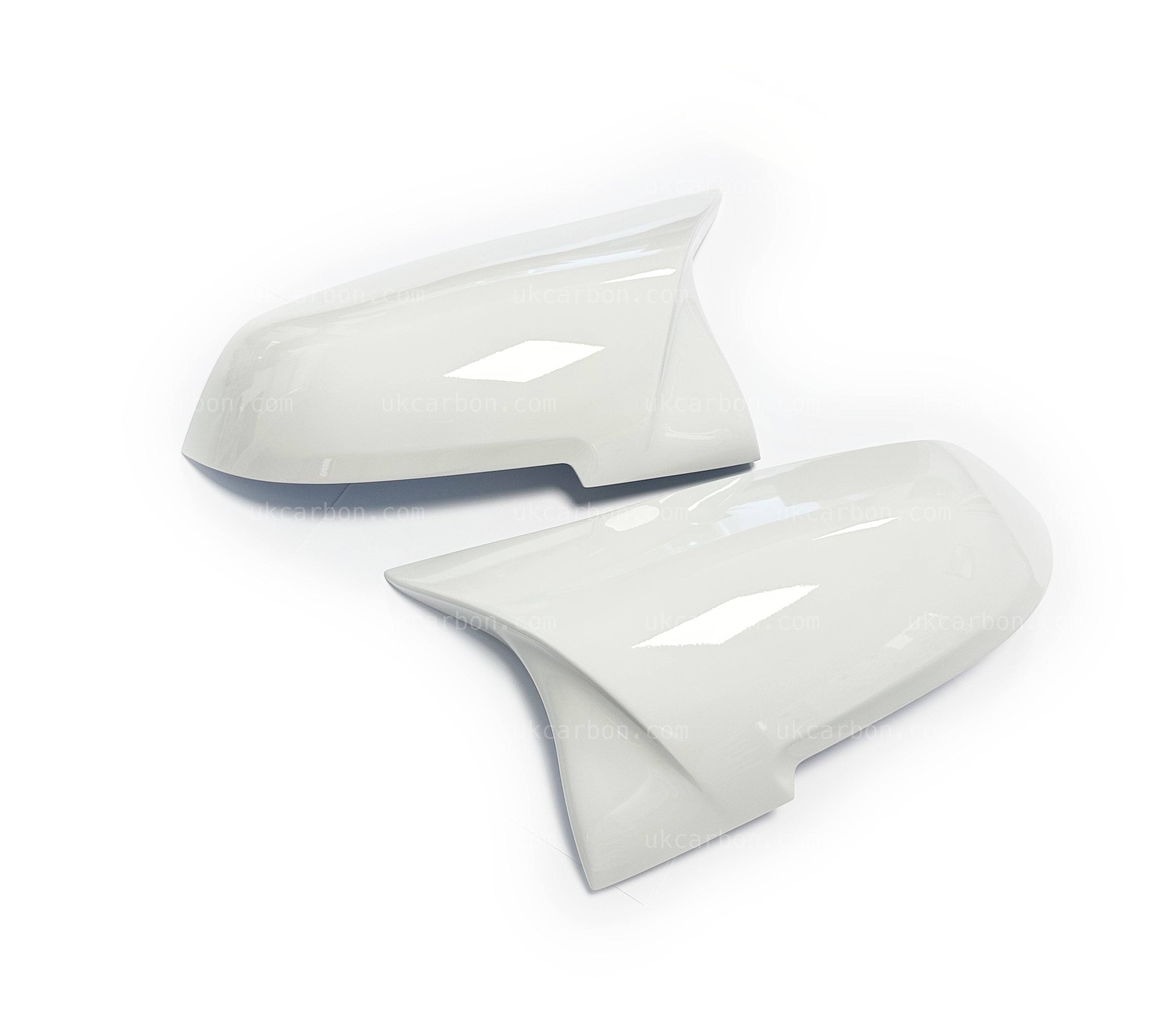 BMW 1 2 3 4 Series Alpine White 300 Wing Mirror Replacements Covers by UKCarbon
