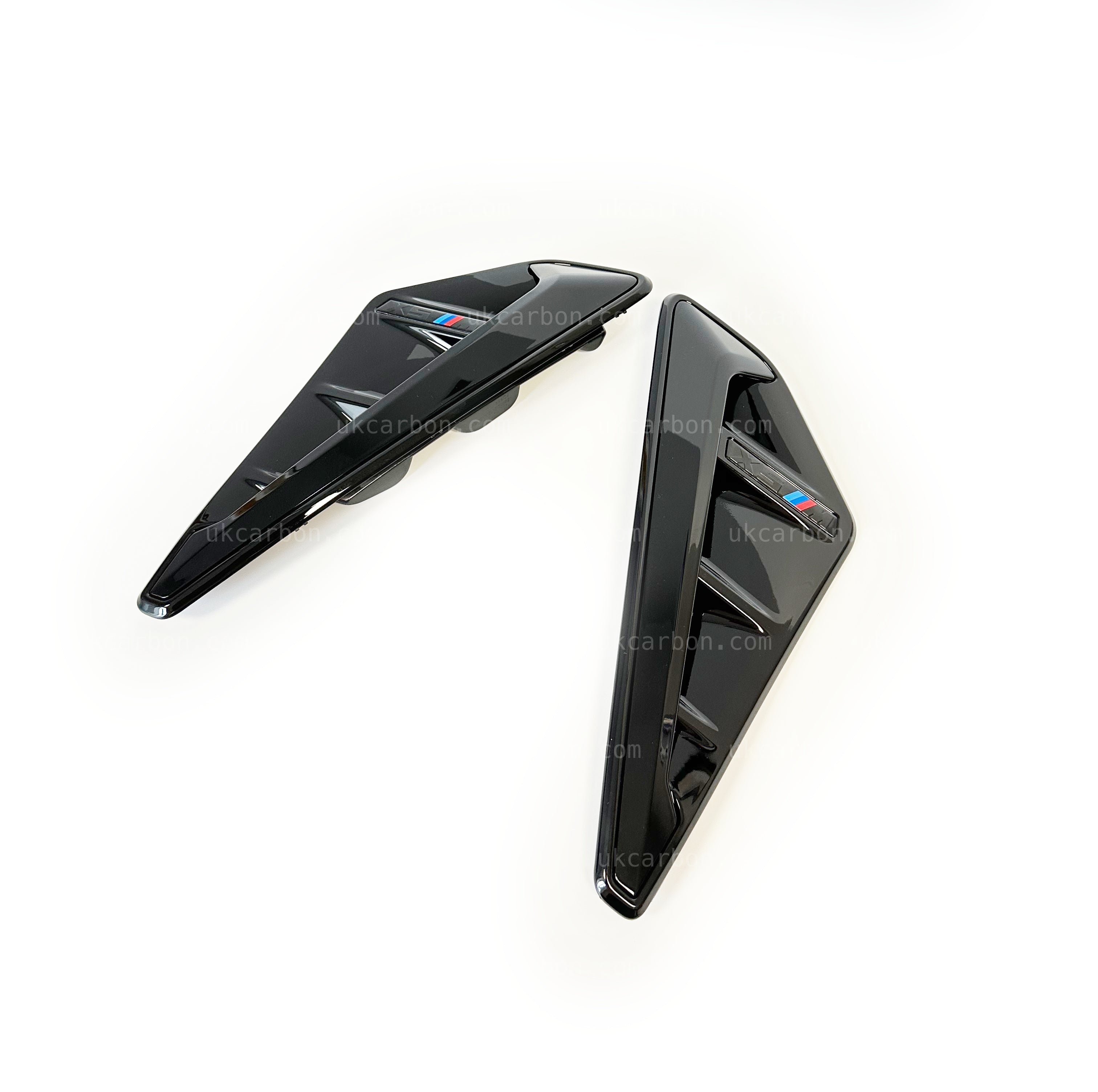 BMW X5 X5M Gloss Black Fender Vents Upgrade Cover Replacement G05 by UKCarbon