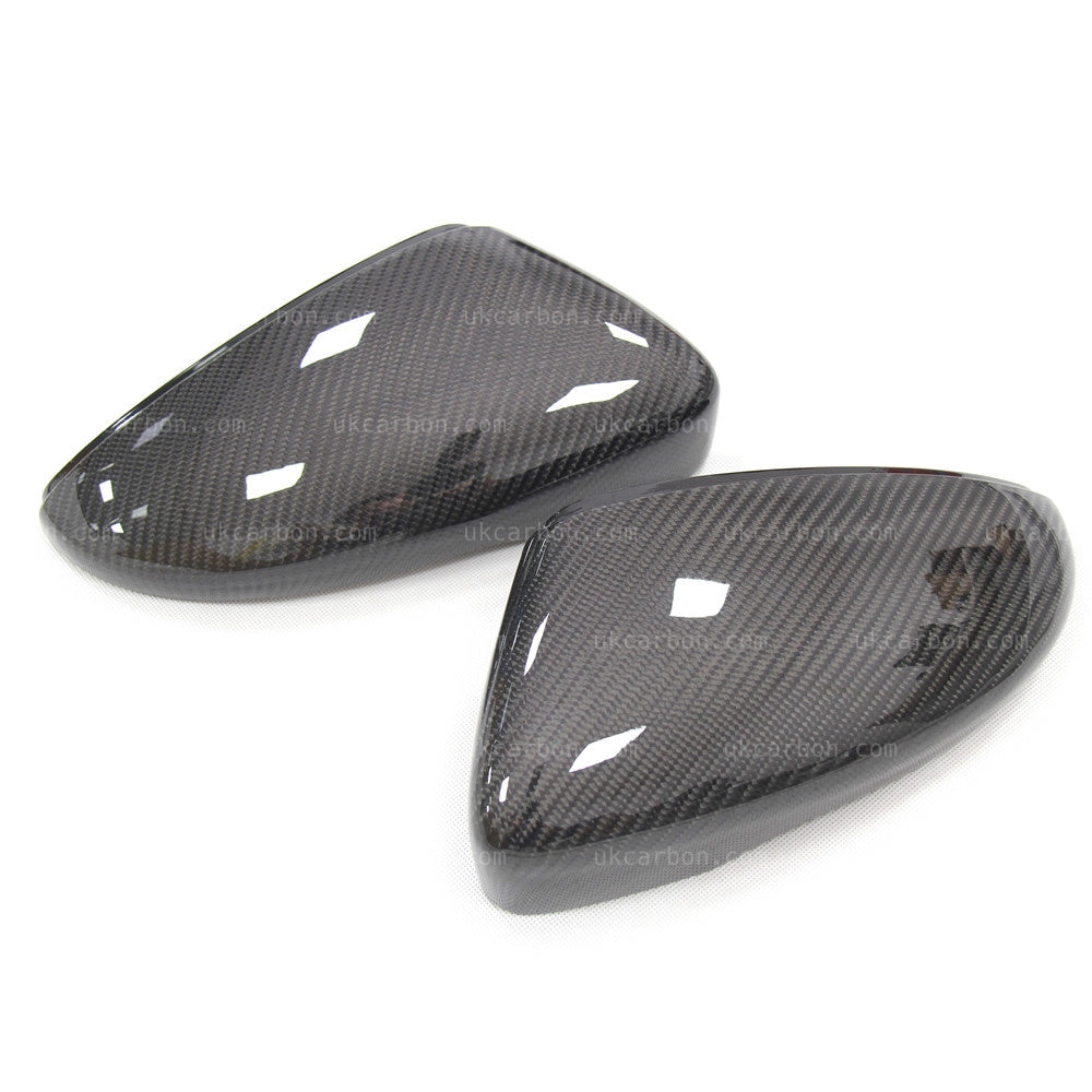 Volkswagen VW Scirocco Carbon Fibre Wing Mirror Cover Replacements by UKCarbon