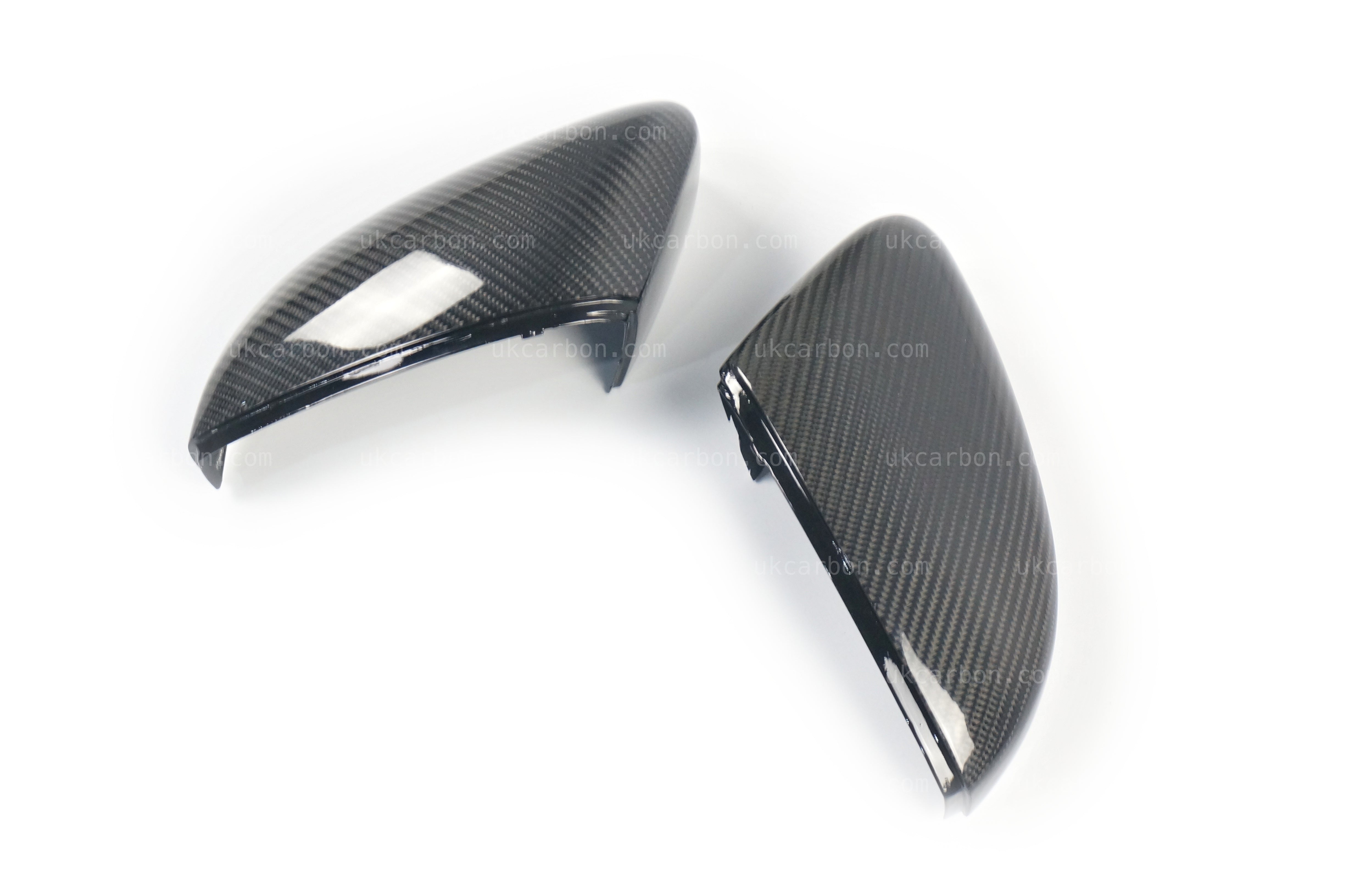 Volkswagen VW Polo Carbon Fibre Wing Mirror Cover Replacements 6R 6C by UKCarbon
