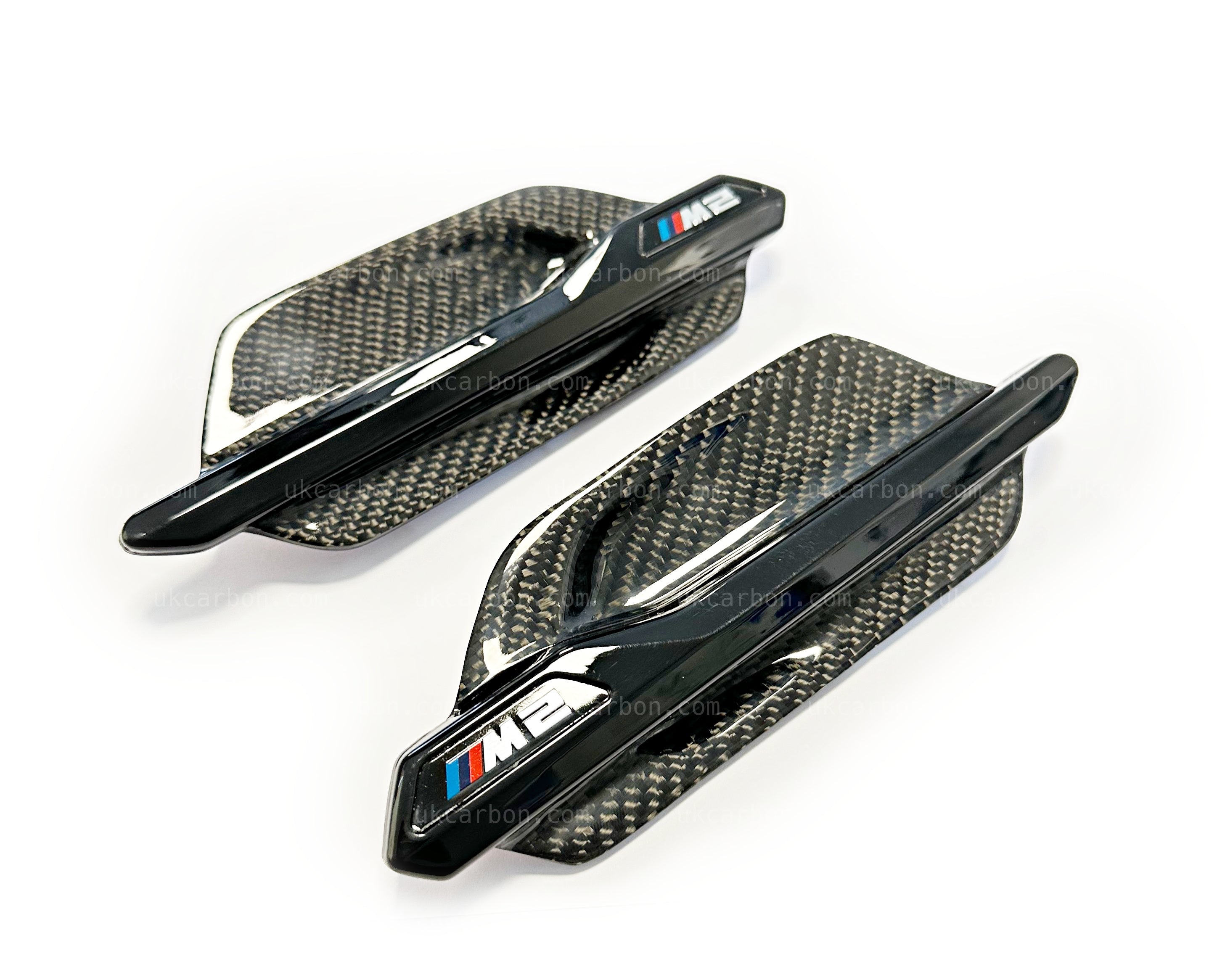 BMW M2 Carbon Fender Vents Grille Cover Trim Replacement Fibre F87 by UKCarbon