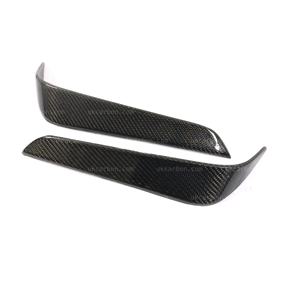 Tesla Model X Carbon Rear Bumper Vents Fins Fibre 75D 90D P90D 100D by UKCarbon