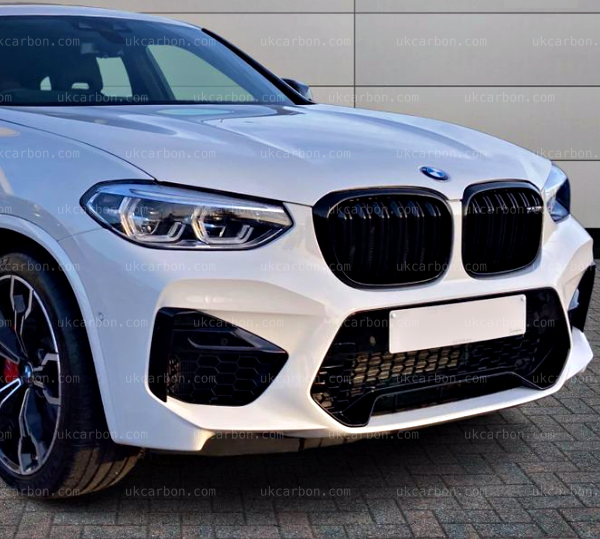 BMW X4 X4M Gloss Black Front Grille Replacement M Performance G02 by UKCarbon