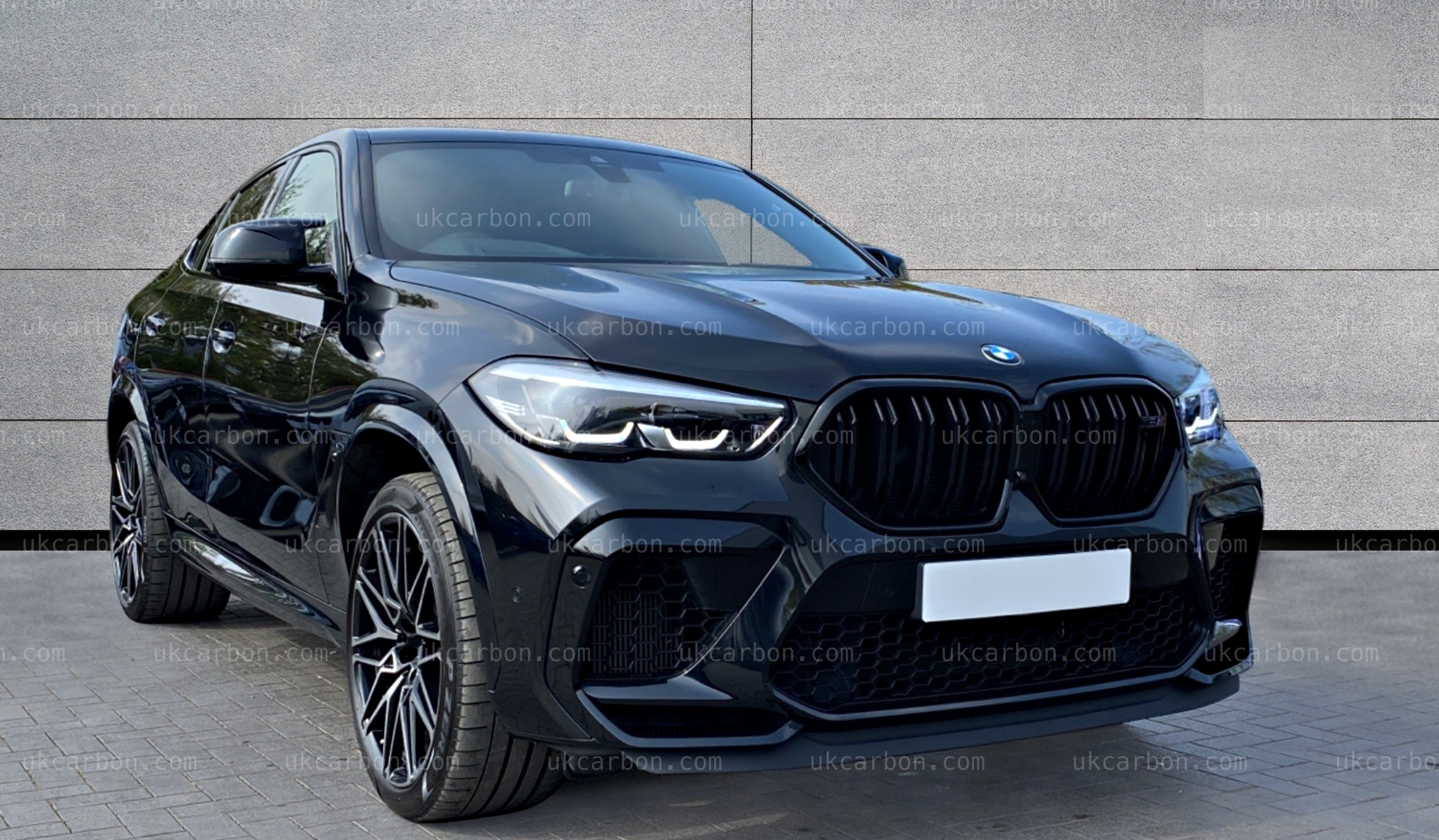 BMW X6 X6M Gloss Black Front Grille Replacement M Performance G06 by UKCarbon