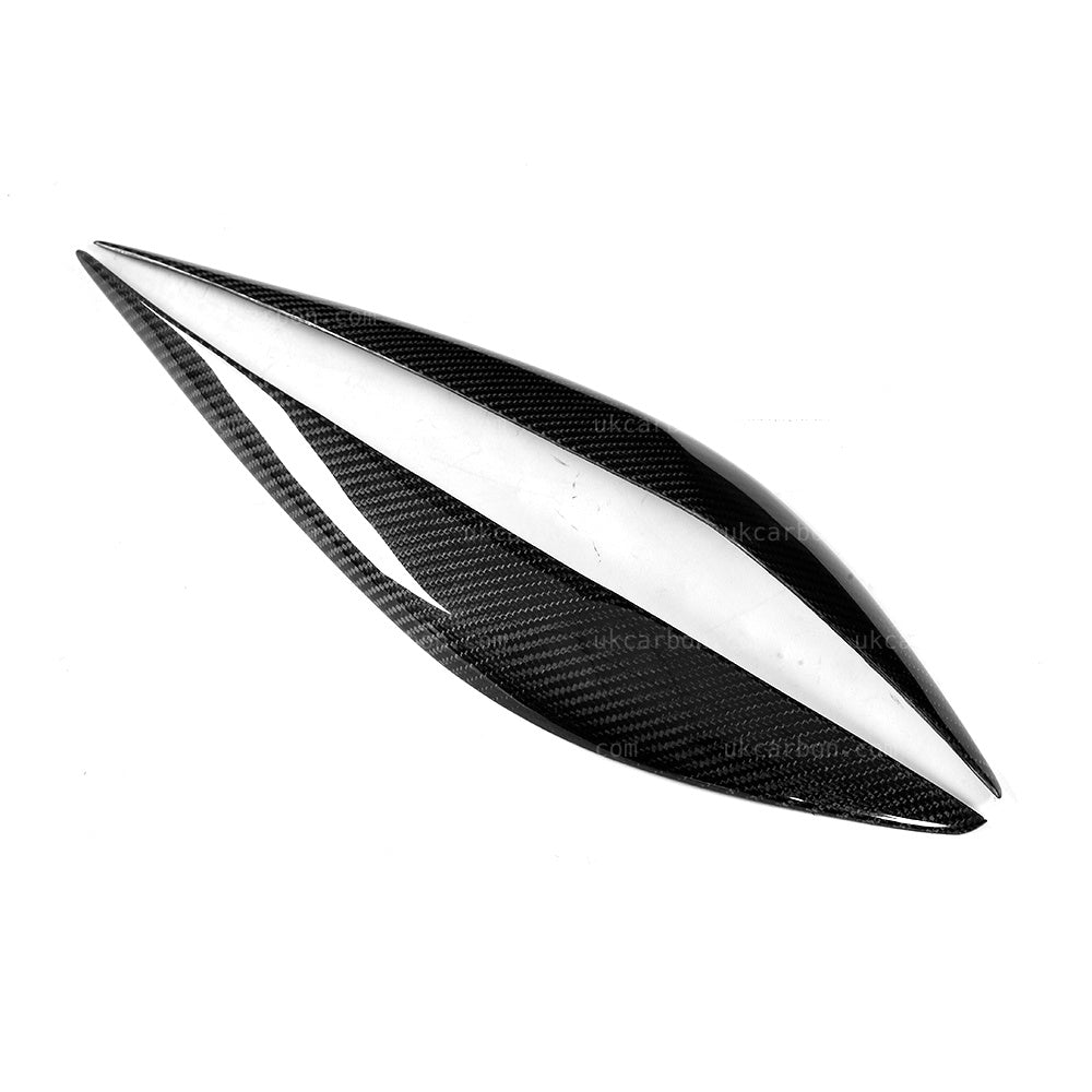 BMW 3 Series Real Carbon Fibre Headlight Eyelids Trim F30 M Sport by UKCarbon