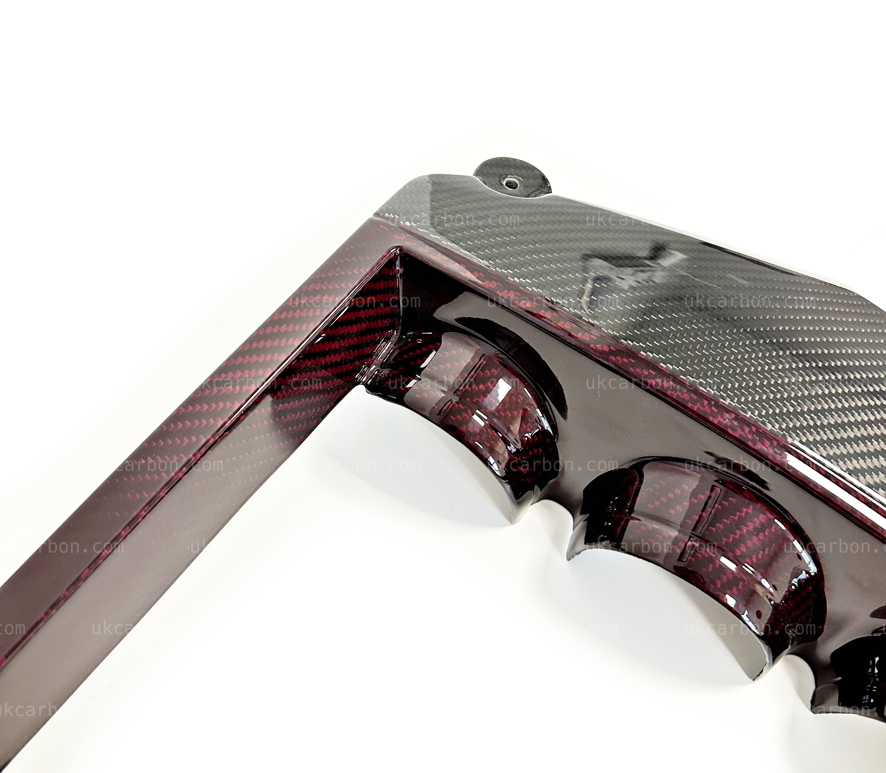 Nissan GTR Carbon Engine Cover Fibre Red Nismo Replacement GT-R R35 by UKCarbon