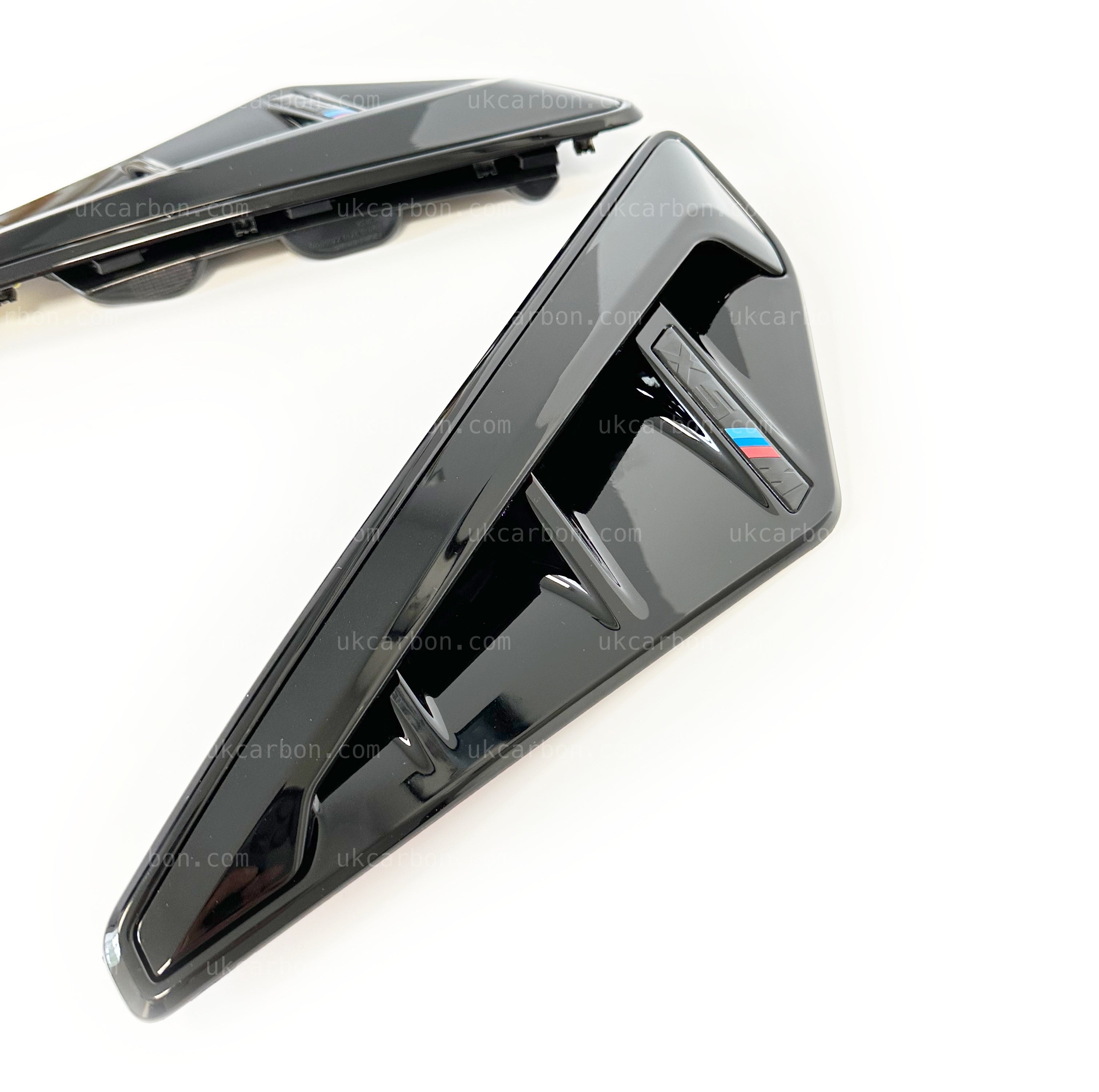 BMW X5 X5M Gloss Black Fender Vents Upgrade Cover Replacement G05 by UKCarbon