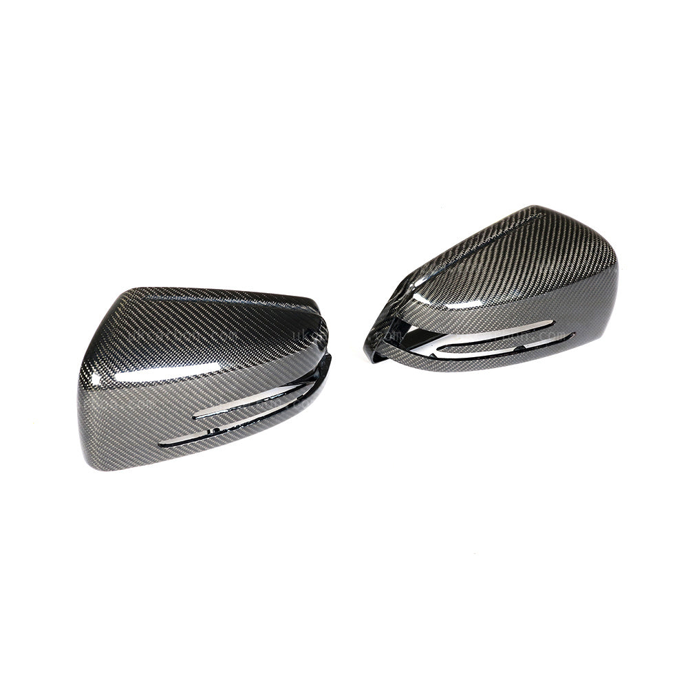 Mercedes Benz C E Class Carbon Fibre Mirror Cover Replacements by UKCarbon