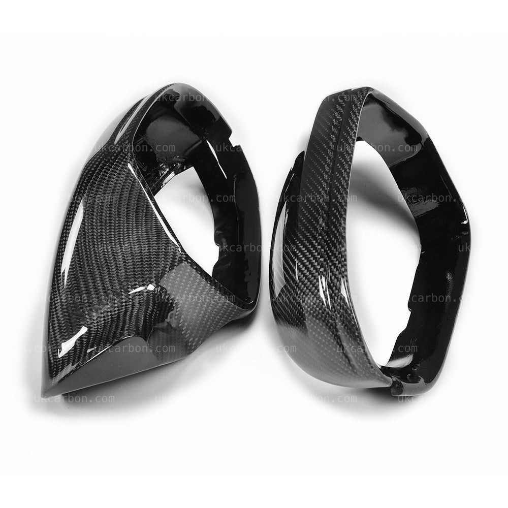 Audi A6 S6 RS6 Carbon Fibre Mirror Cover Replacement by UKCarbon