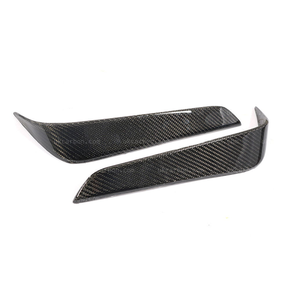 Tesla Model X Carbon Rear Bumper Vents Fins Fibre 75D 90D P90D 100D by UKCarbon