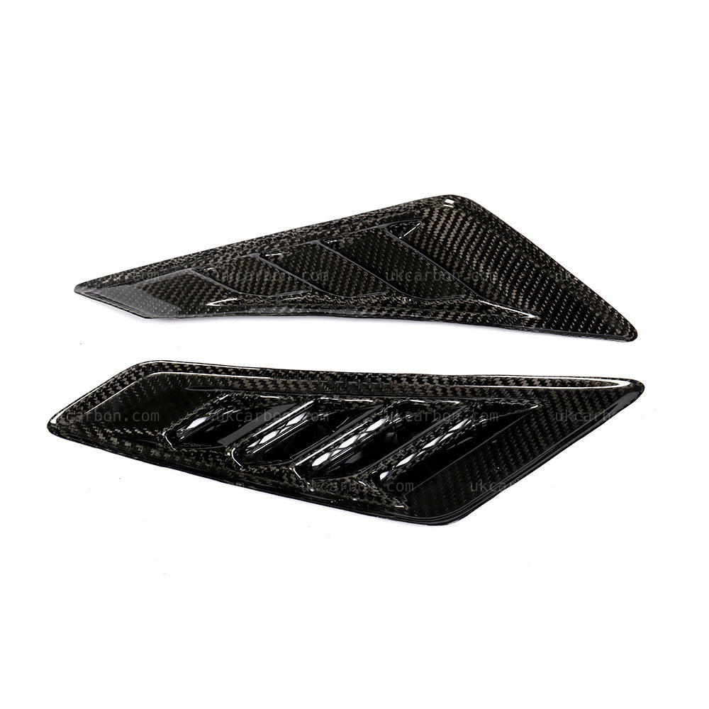 HONDA CIVIC TYPE R Carbon Fibre Fender Vents Grille Cover Trim FK2 by UKCarbon