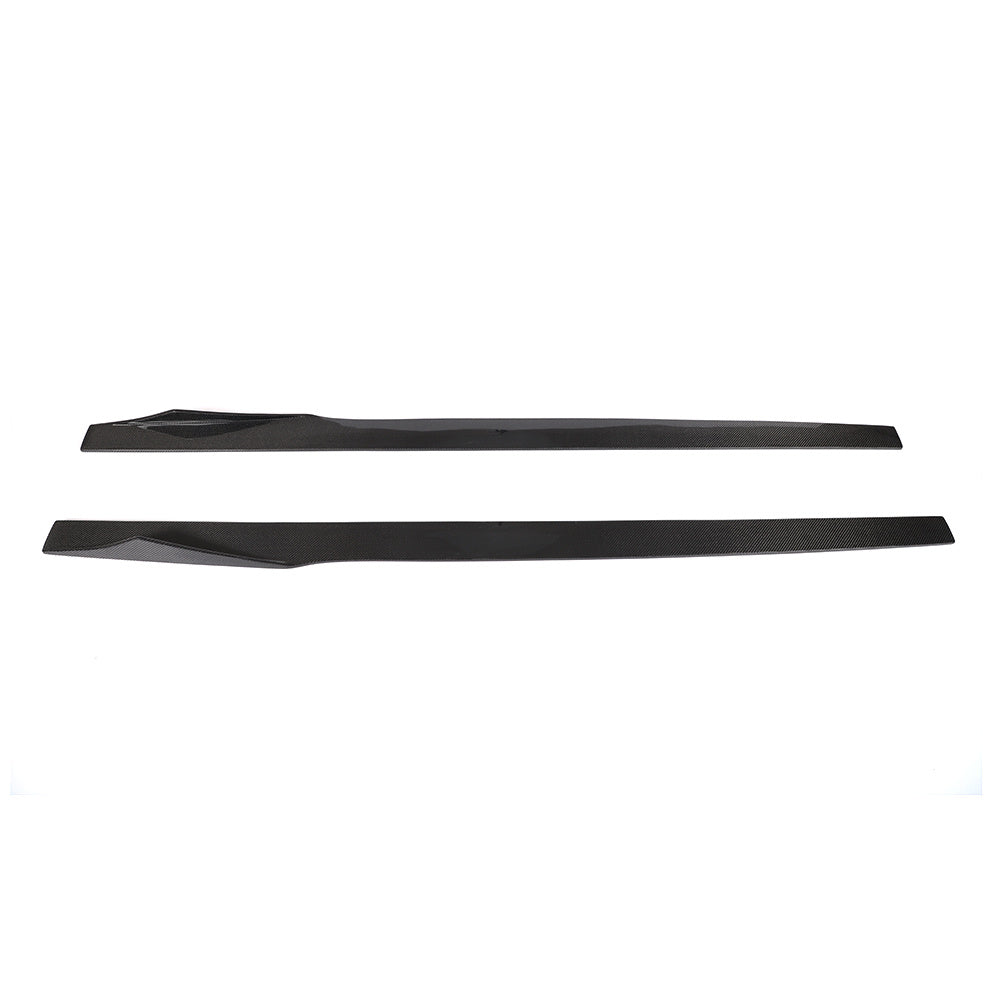 Alfa Romeo Giulia Real Carbon Fibre Side Skirt Kit Fin Style