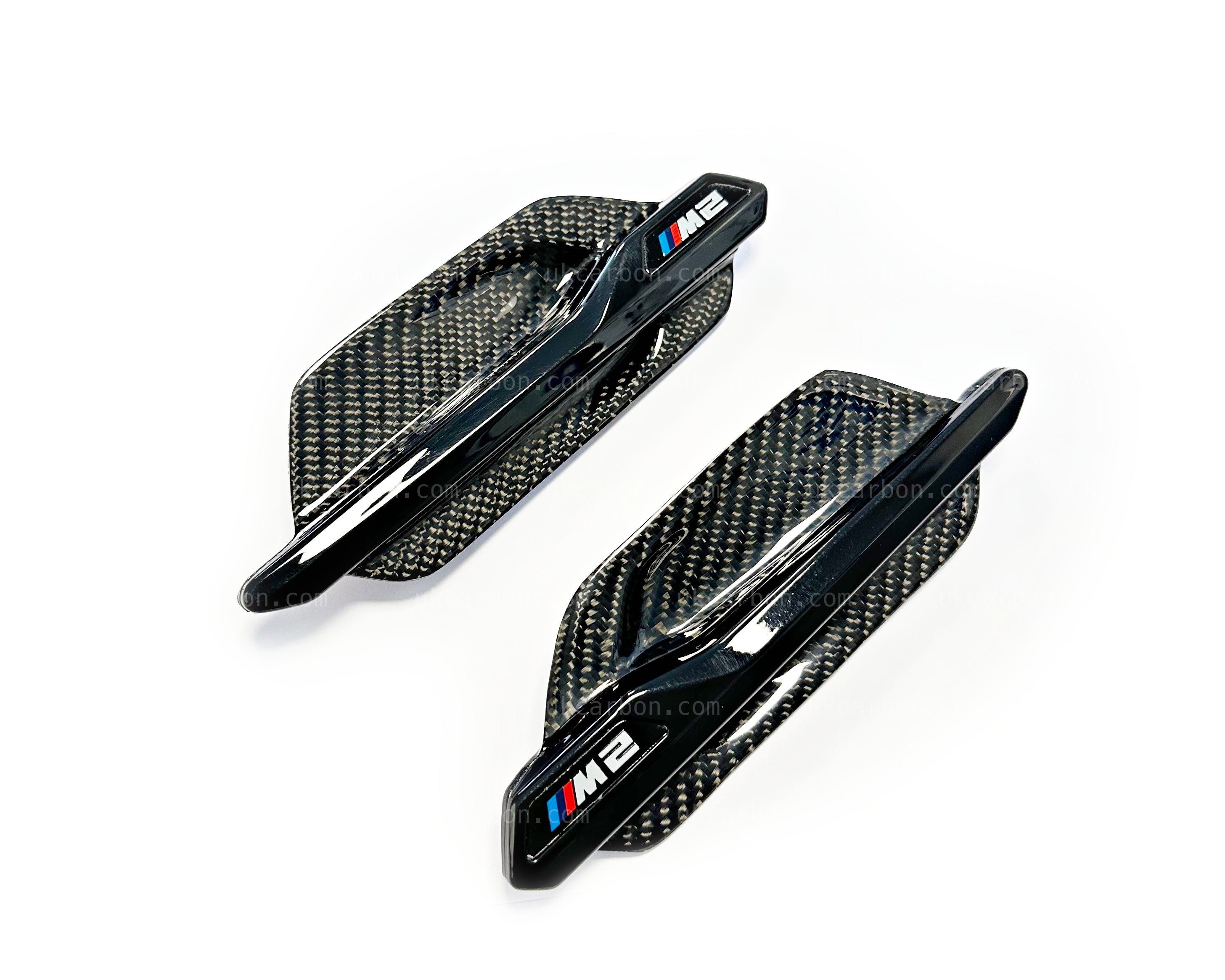 BMW M2 Carbon Fender Vents Grille Cover Trim Replacement Fibre F87 by UKCarbon