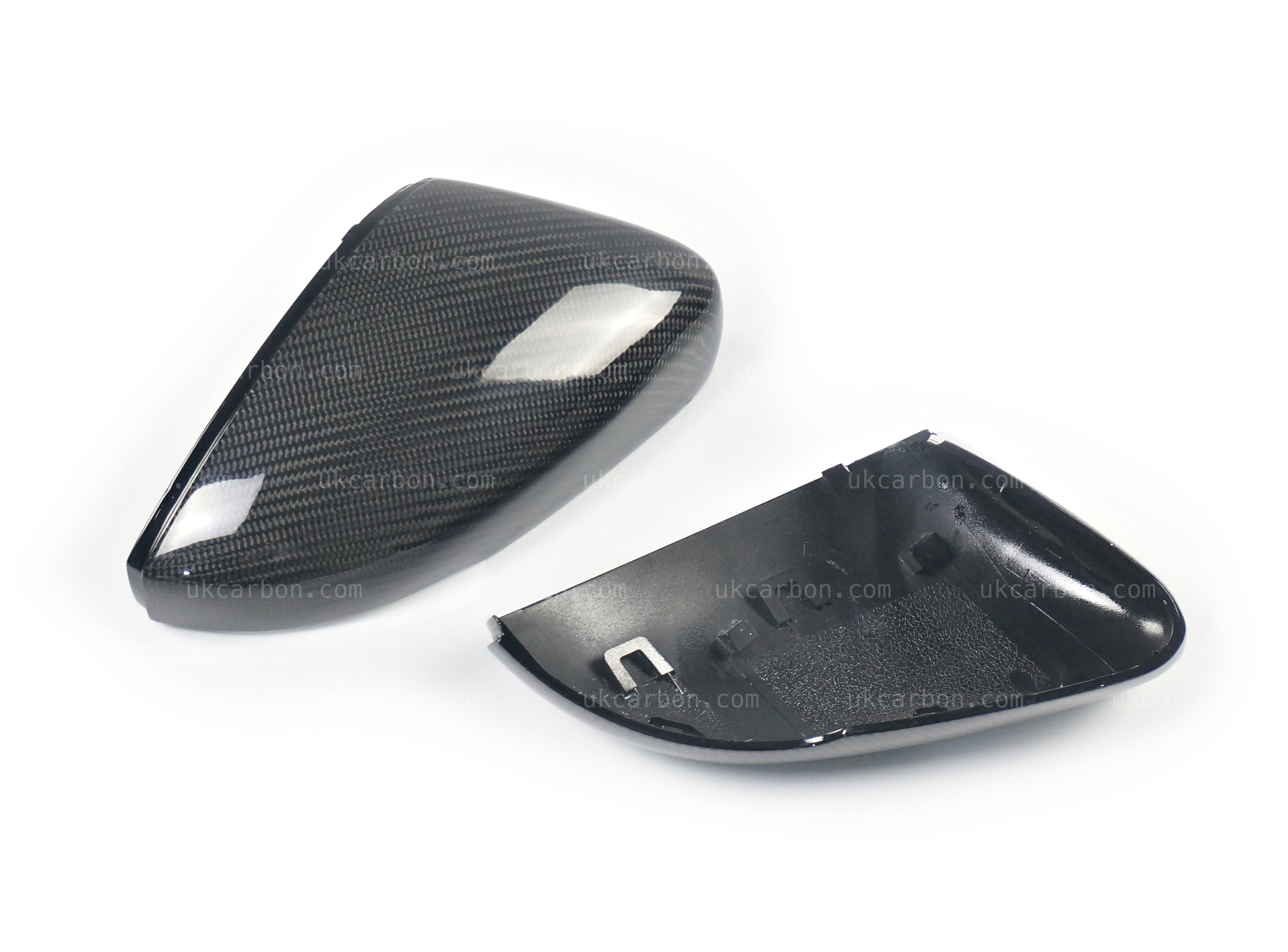 Volkswagen VW Polo Carbon Fibre Wing Mirror Cover Replacements 6R 6C by UKCarbon