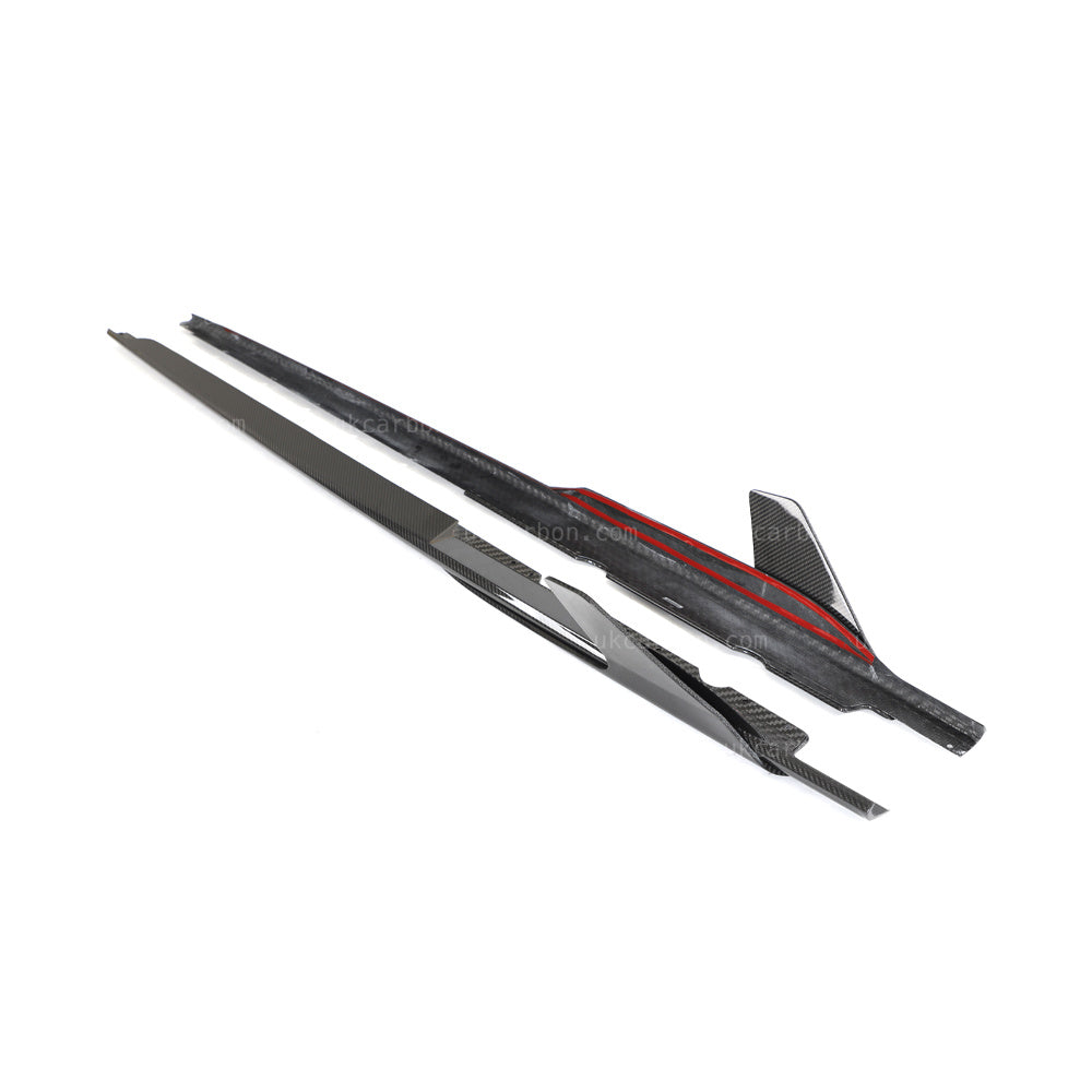 Audi R8 Gen 2 Side Skirts Carbon Fibre Pre Preg
