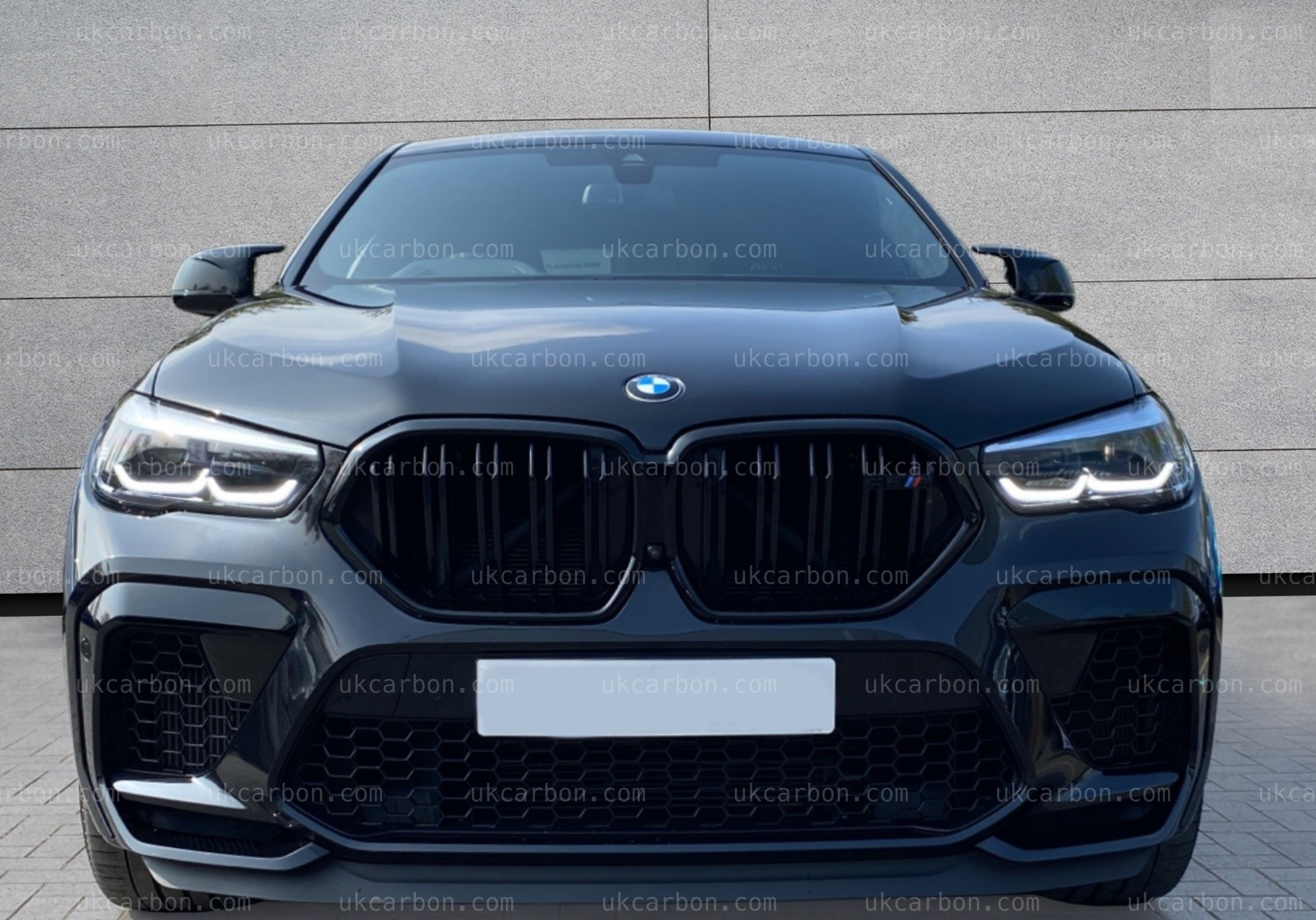 BMW X6 X6M Gloss Black Front Grille Replacement M Performance G06 by UKCarbon