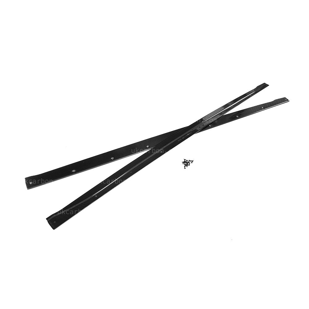 Alfa Romeo Giulia Real Carbon Fibre Side Skirt Kit Flat OEM Style