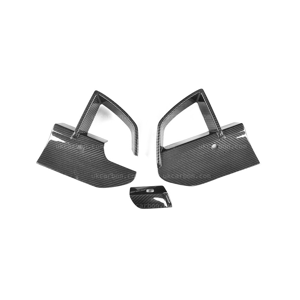 BMW X3 M40i Carbon Fibre Front Bumper Vent Insert Splitter G01 by UKCarbon