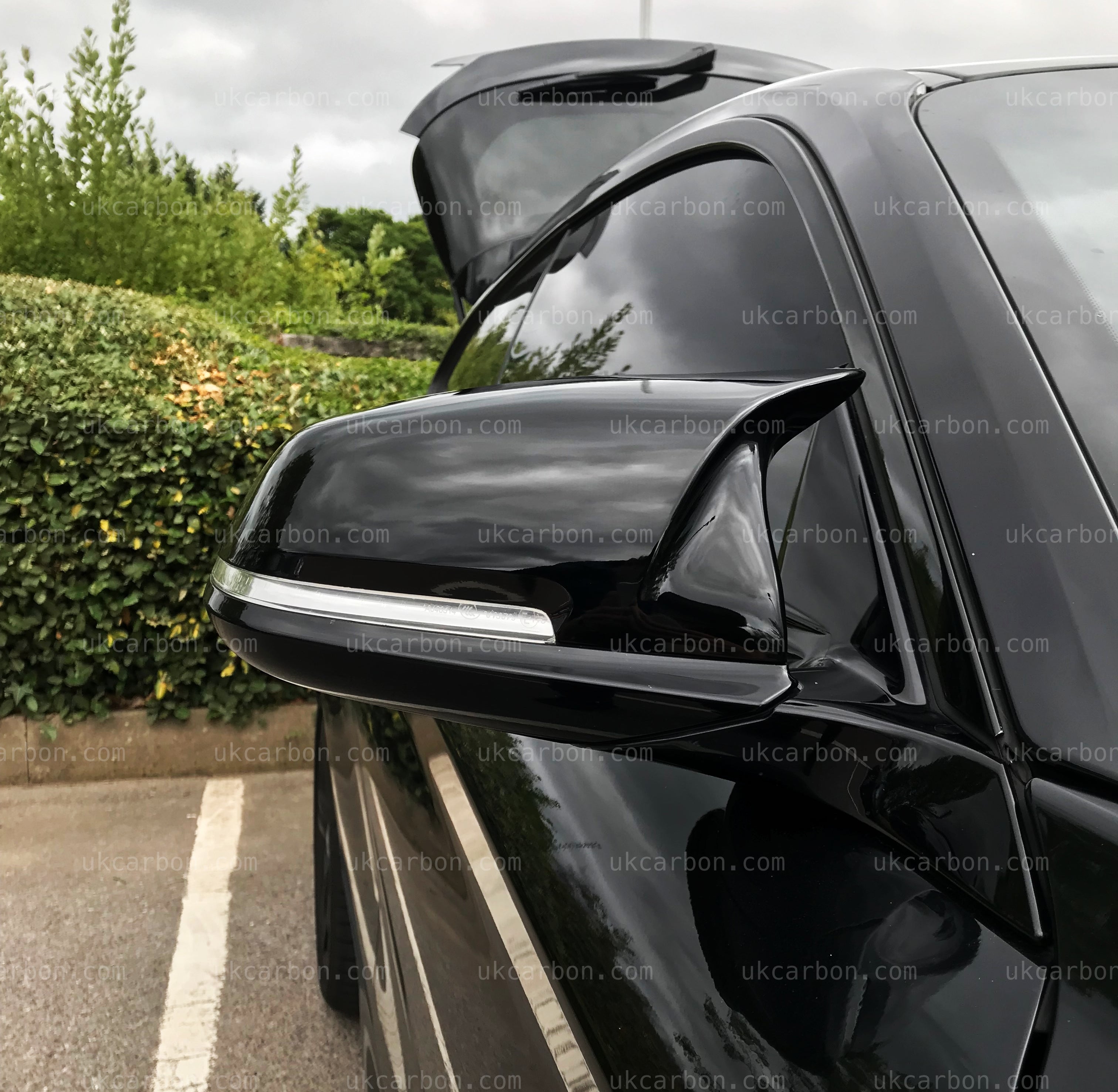 BMW 1 Series Gloss Black M Style Wing Mirror Cover Replacements F20 by UKCarbon